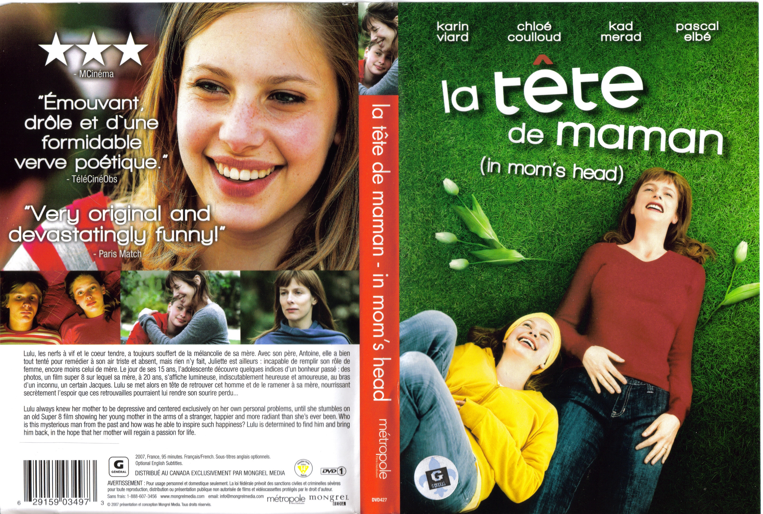 Jaquette DVD La tte de maman v2