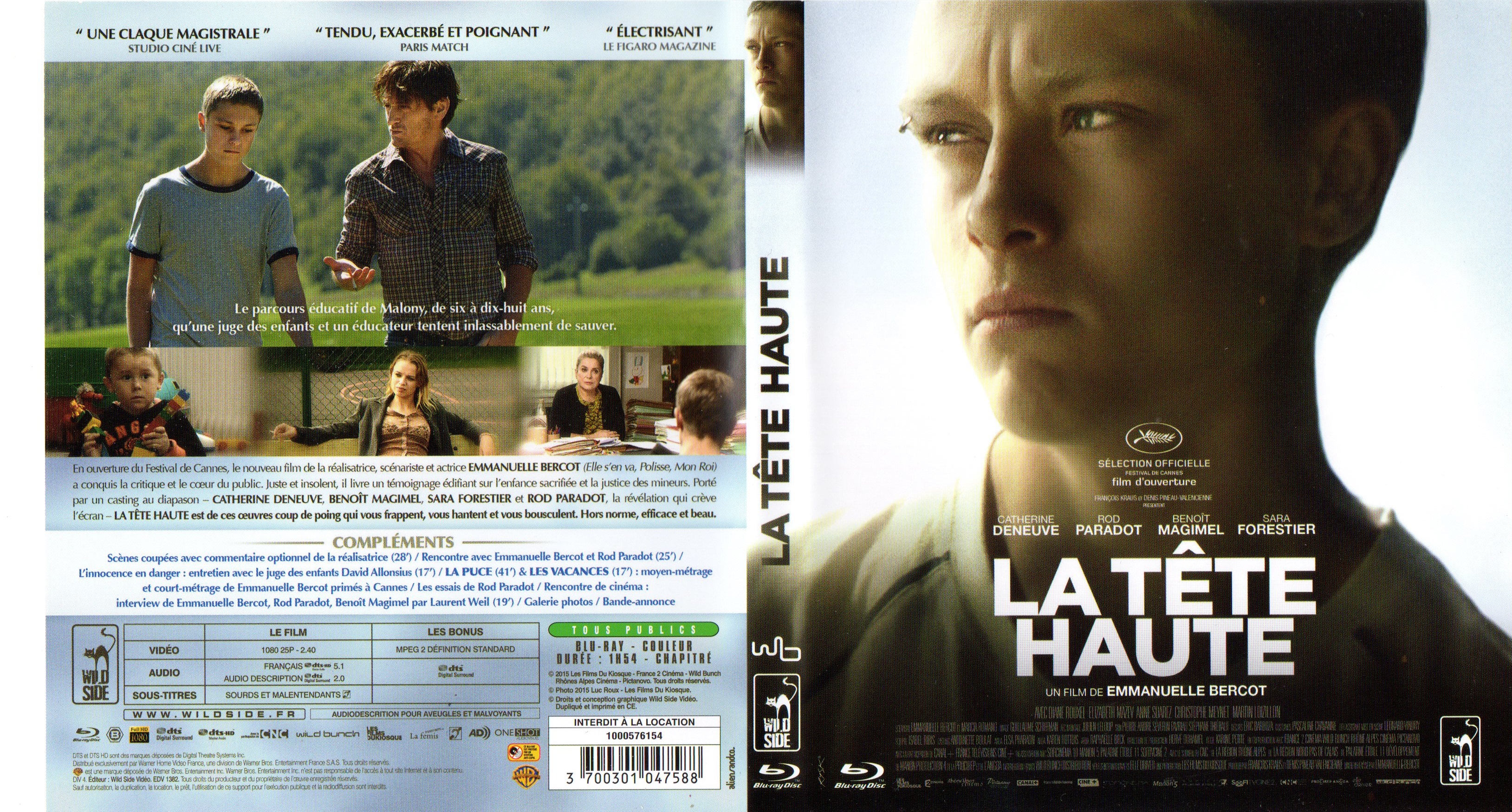 Jaquette DVD La tte haute (BLU-RAY)