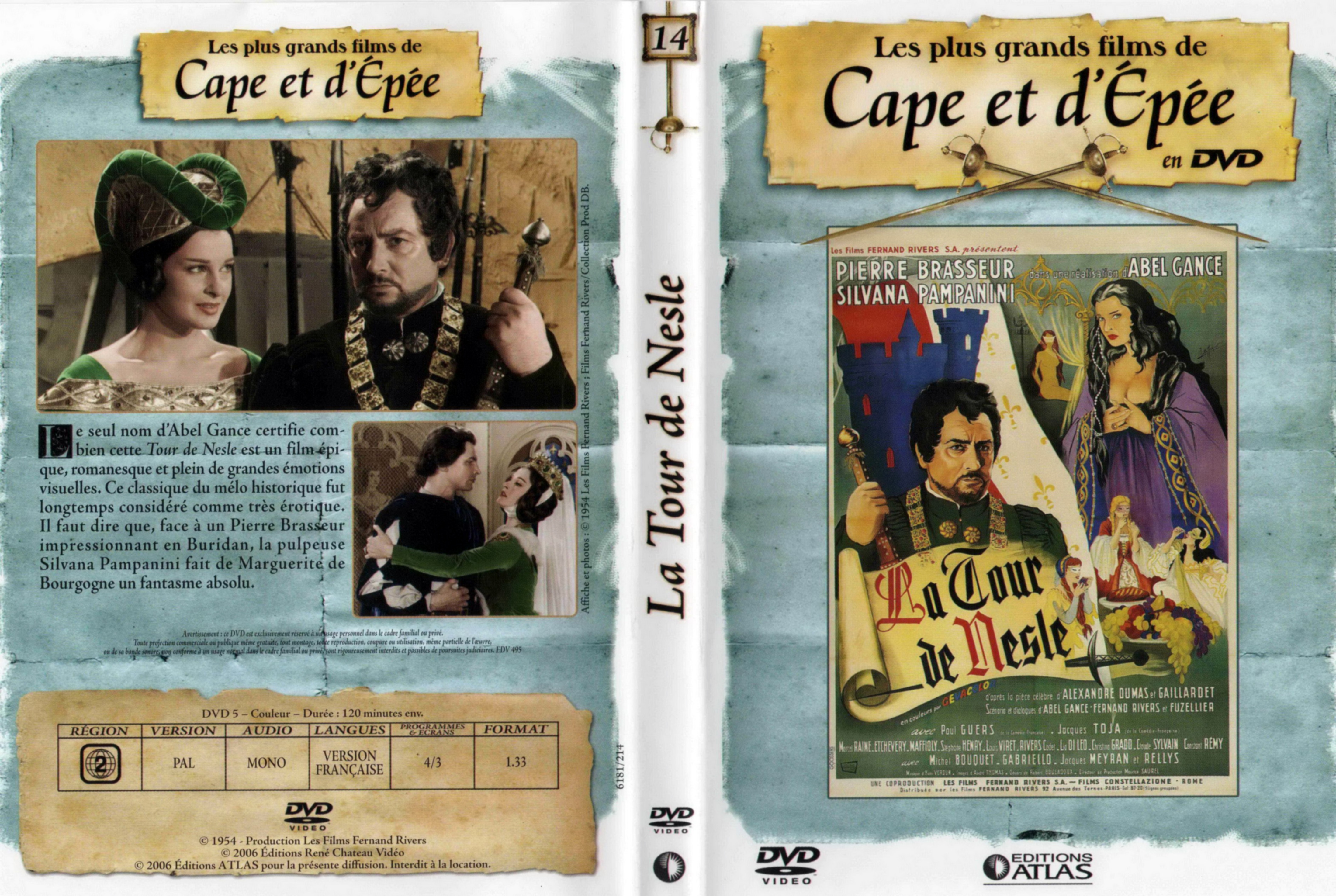 Jaquette DVD La tour de Nesle v2