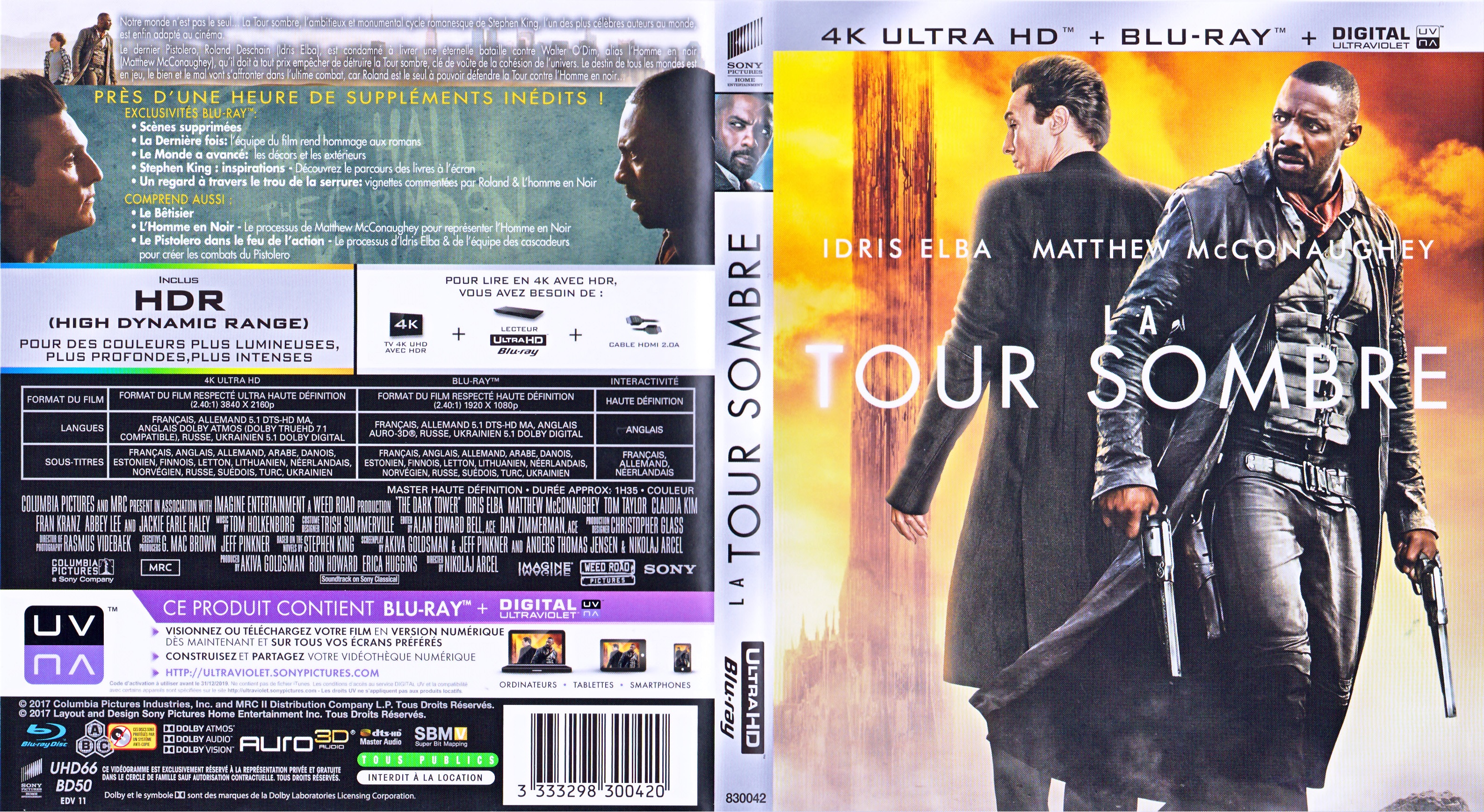 Jaquette DVD La tour sombre 4K (BLU-RAY)