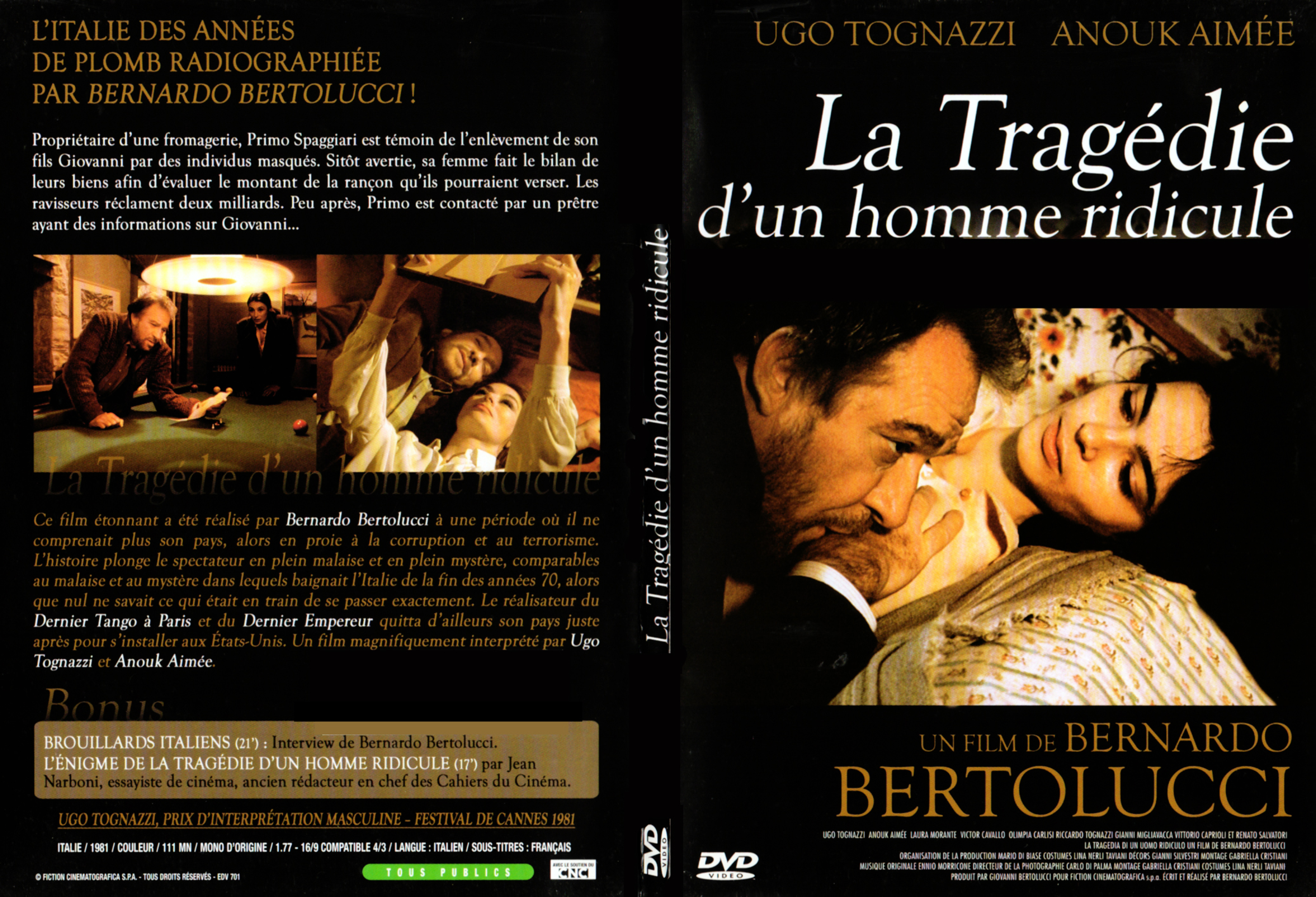 Jaquette DVD La tragdie d