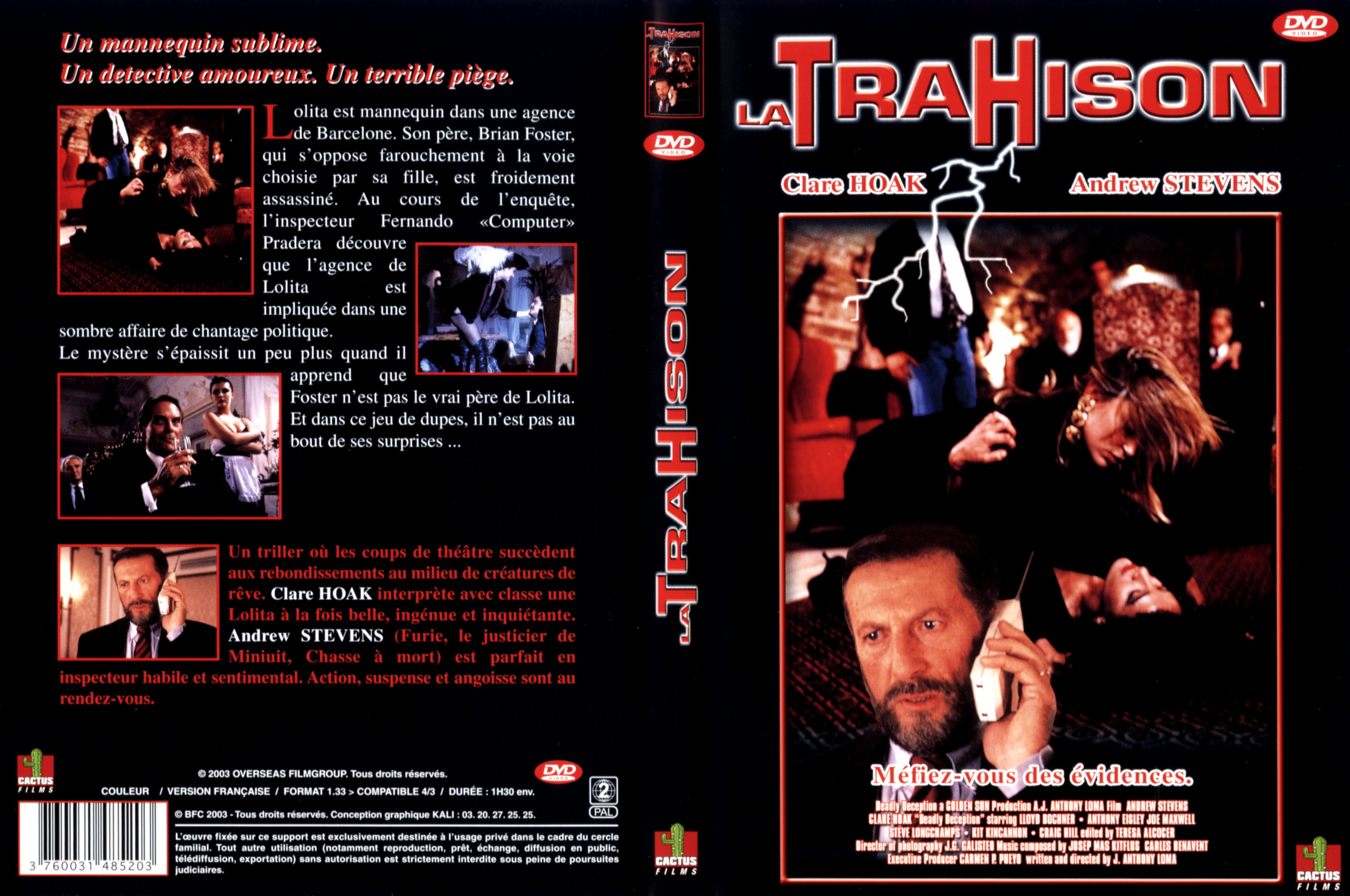 Jaquette DVD La trahison