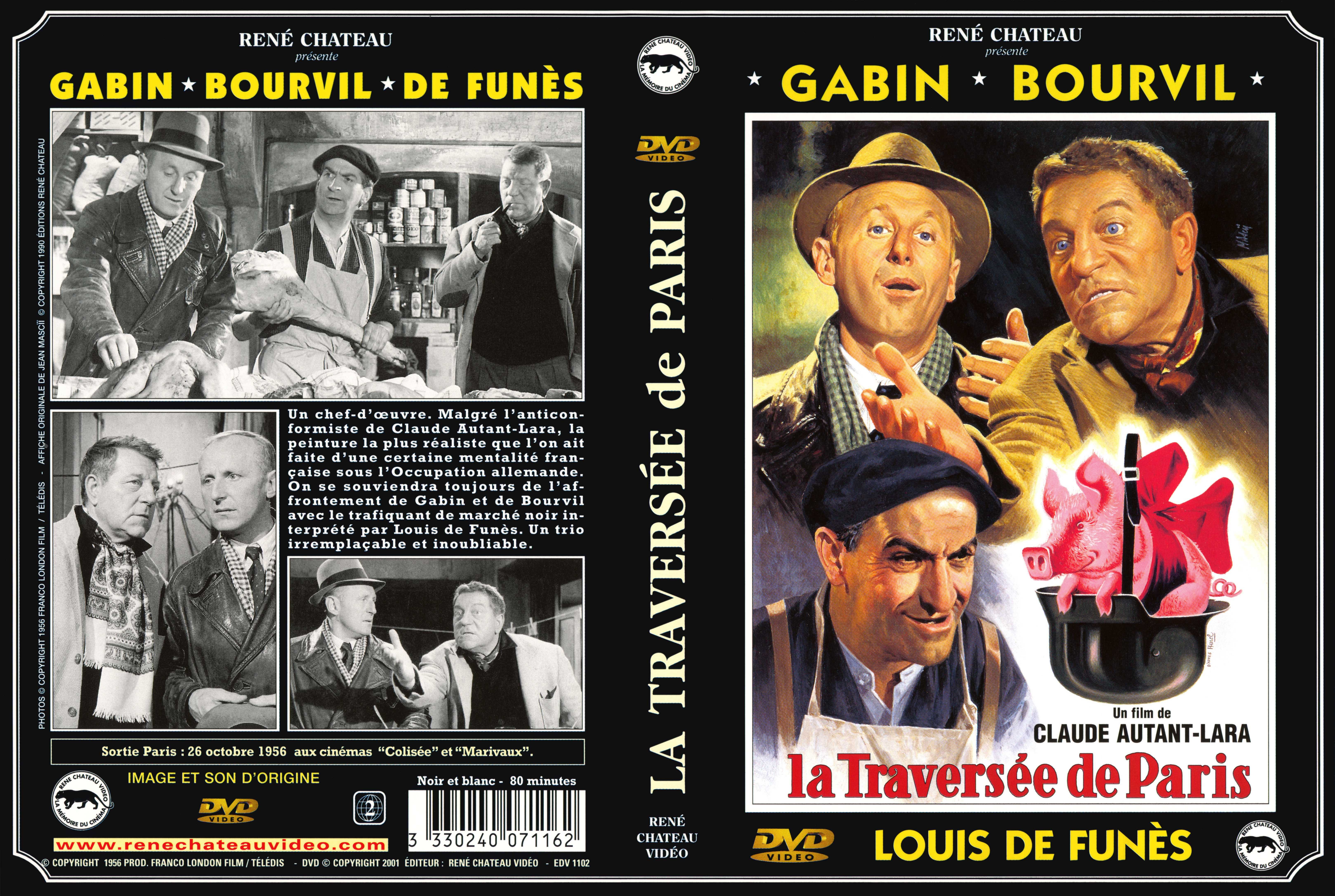 Jaquette DVD La traversee de Paris v3