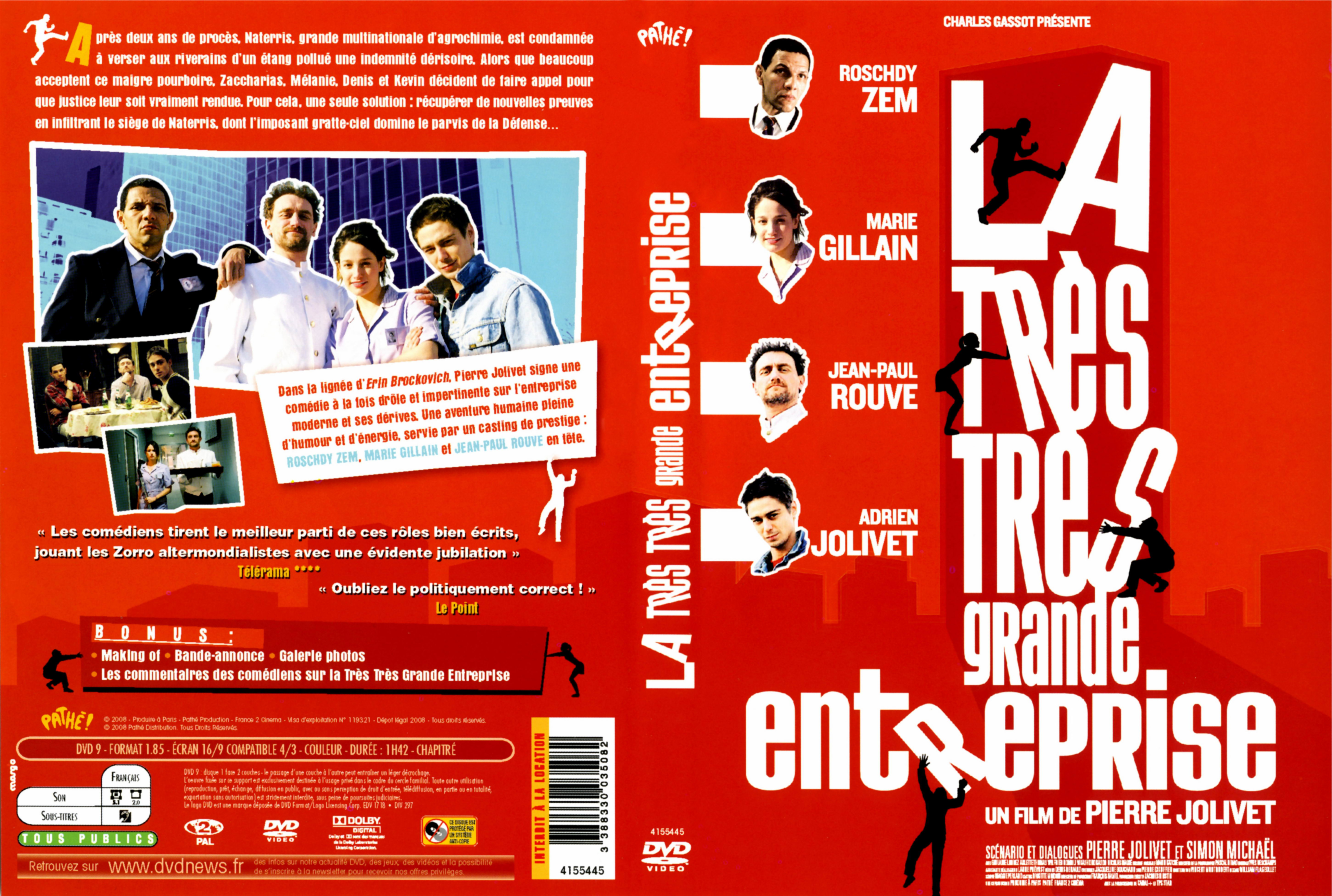 Jaquette DVD La trs trs grande entreprise