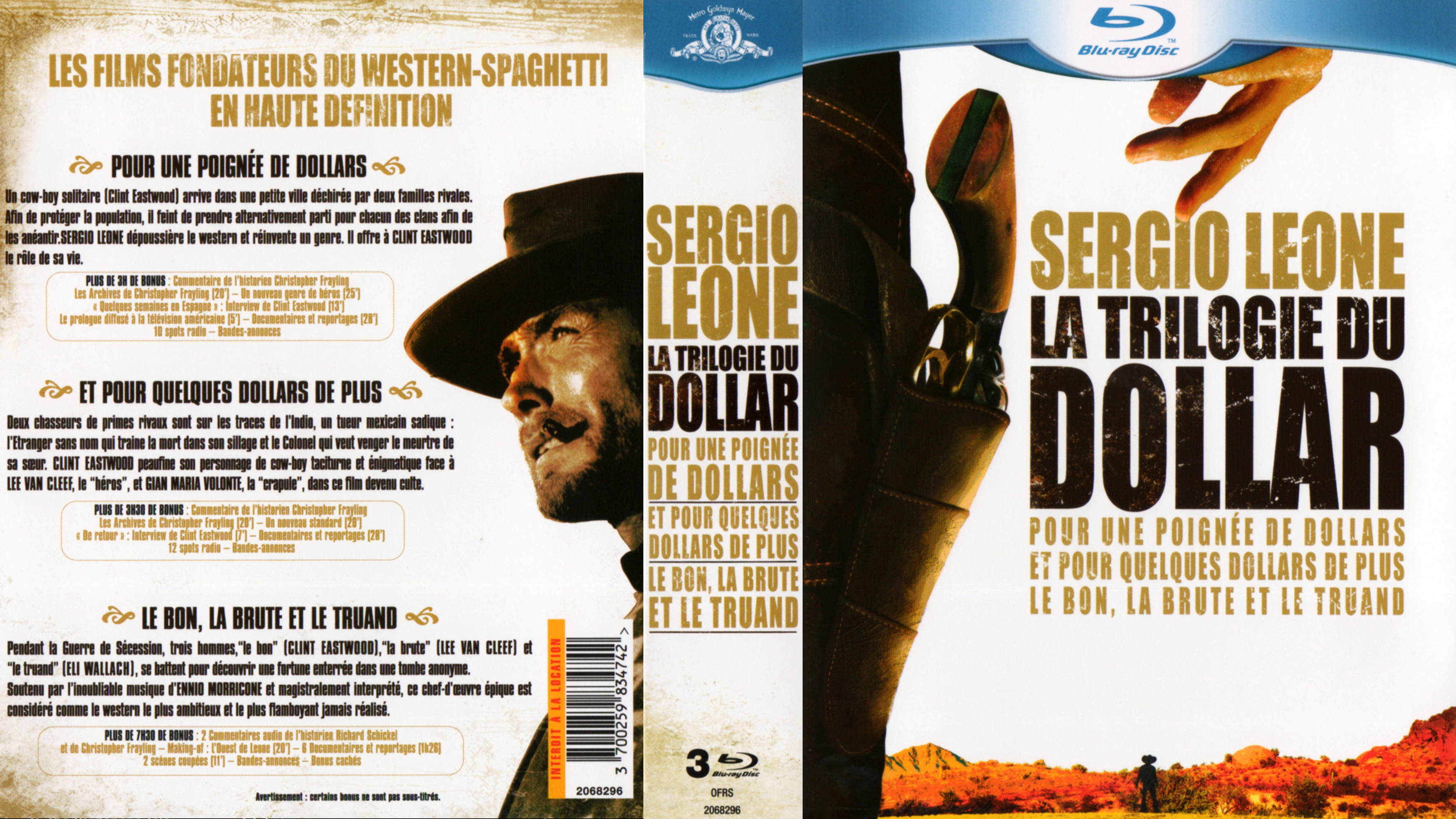 Jaquette DVD La trilogie du dollar (BLU-RAY)