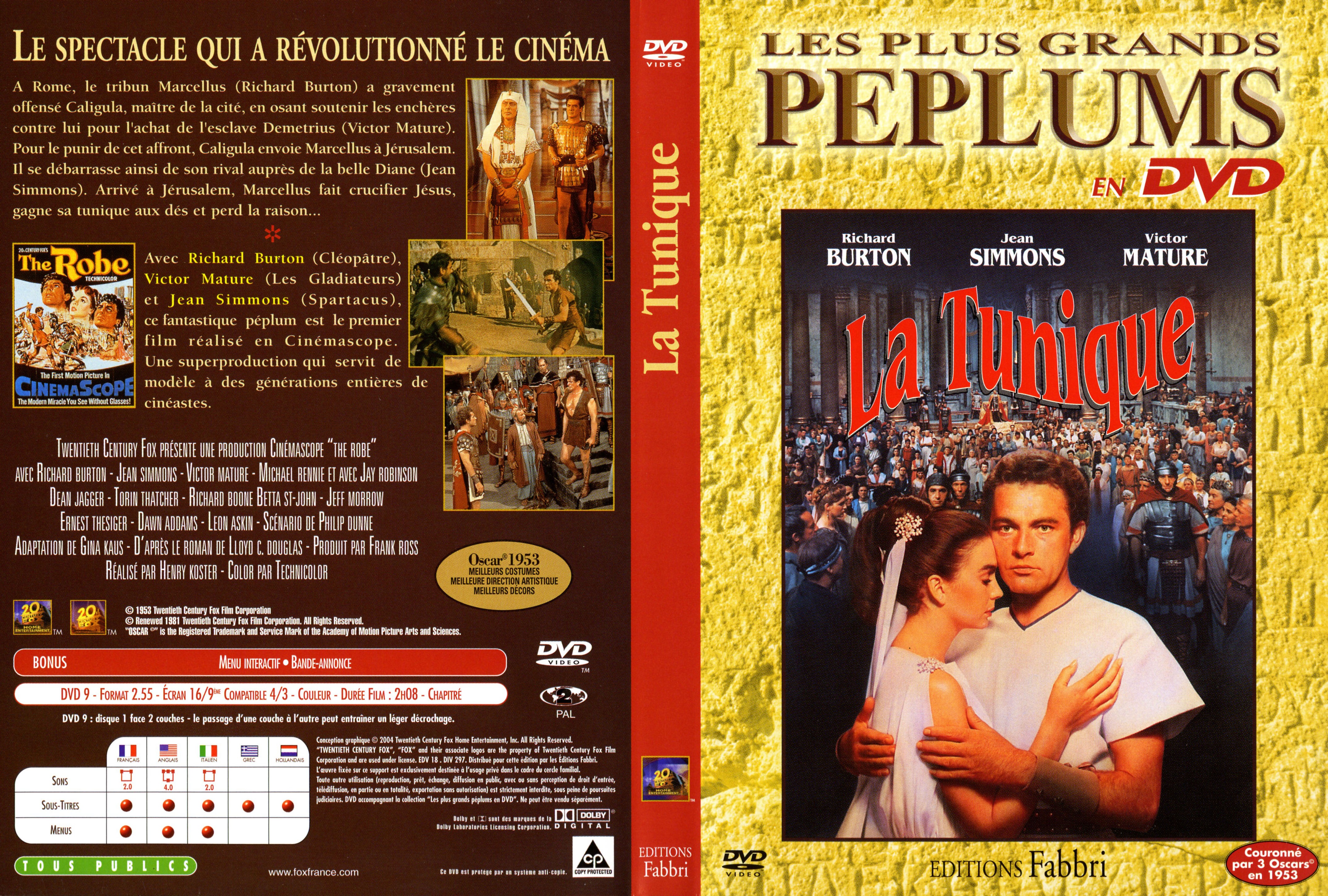 Jaquette DVD La tunique v2