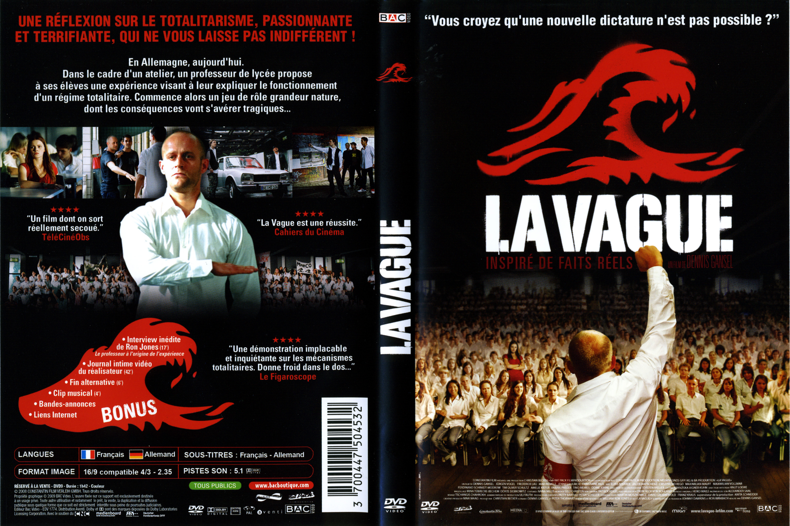 Jaquette DVD La vague
