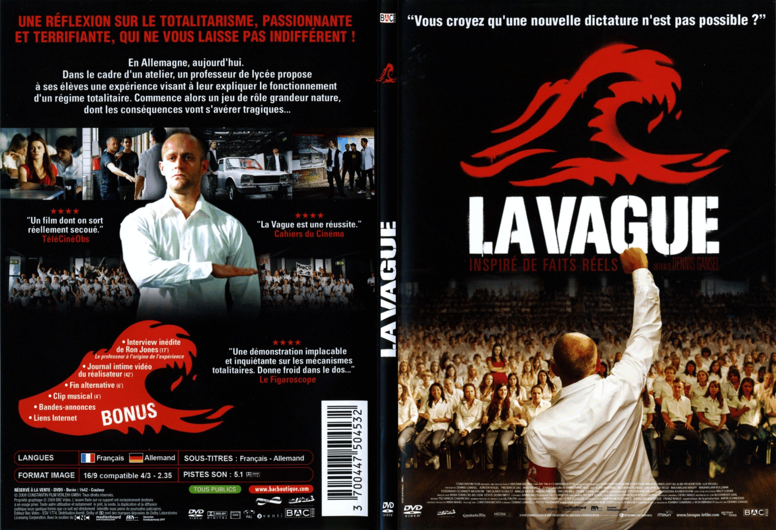 Jaquette DVD La vague - SLIM