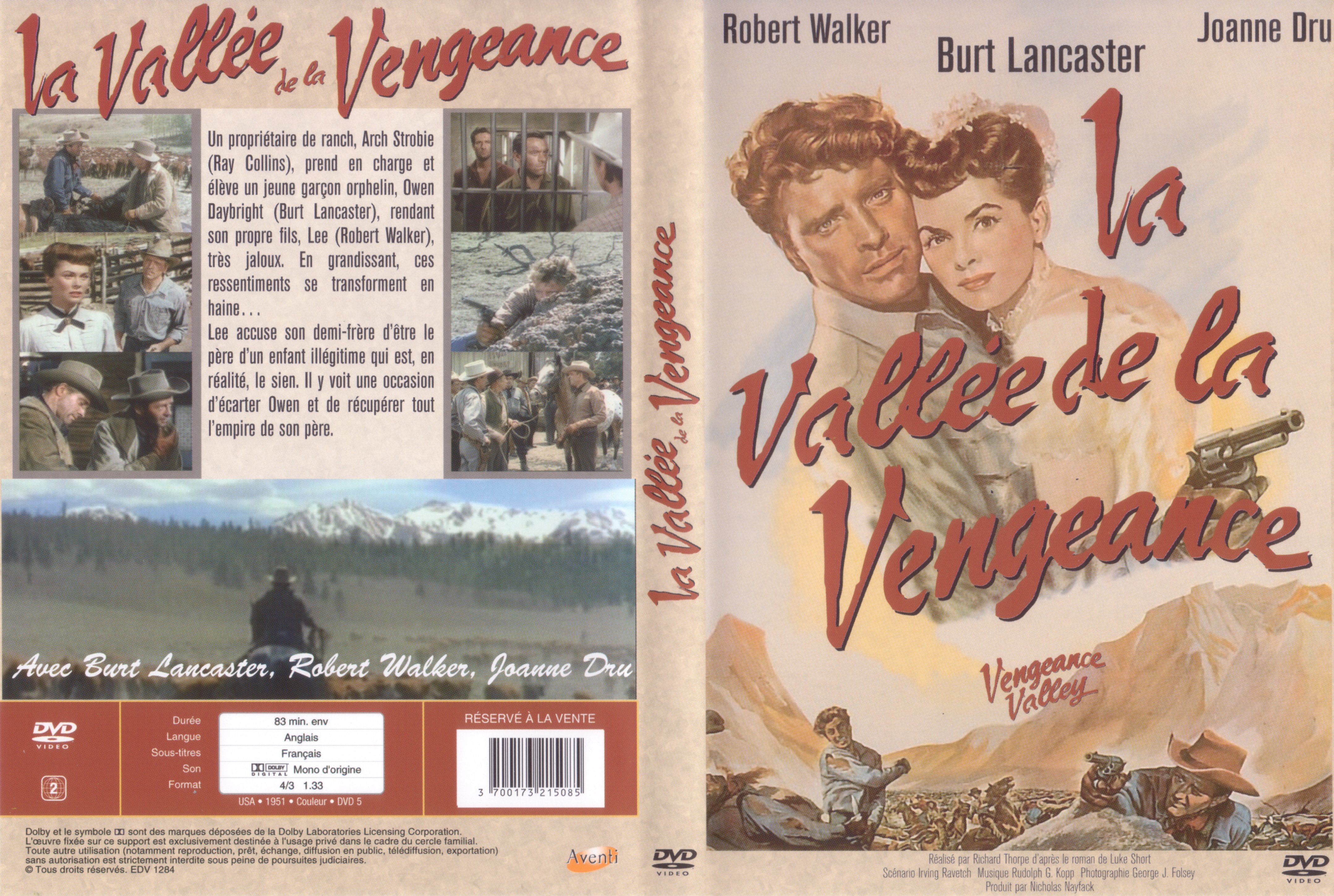 Jaquette DVD La valle de la vengeance