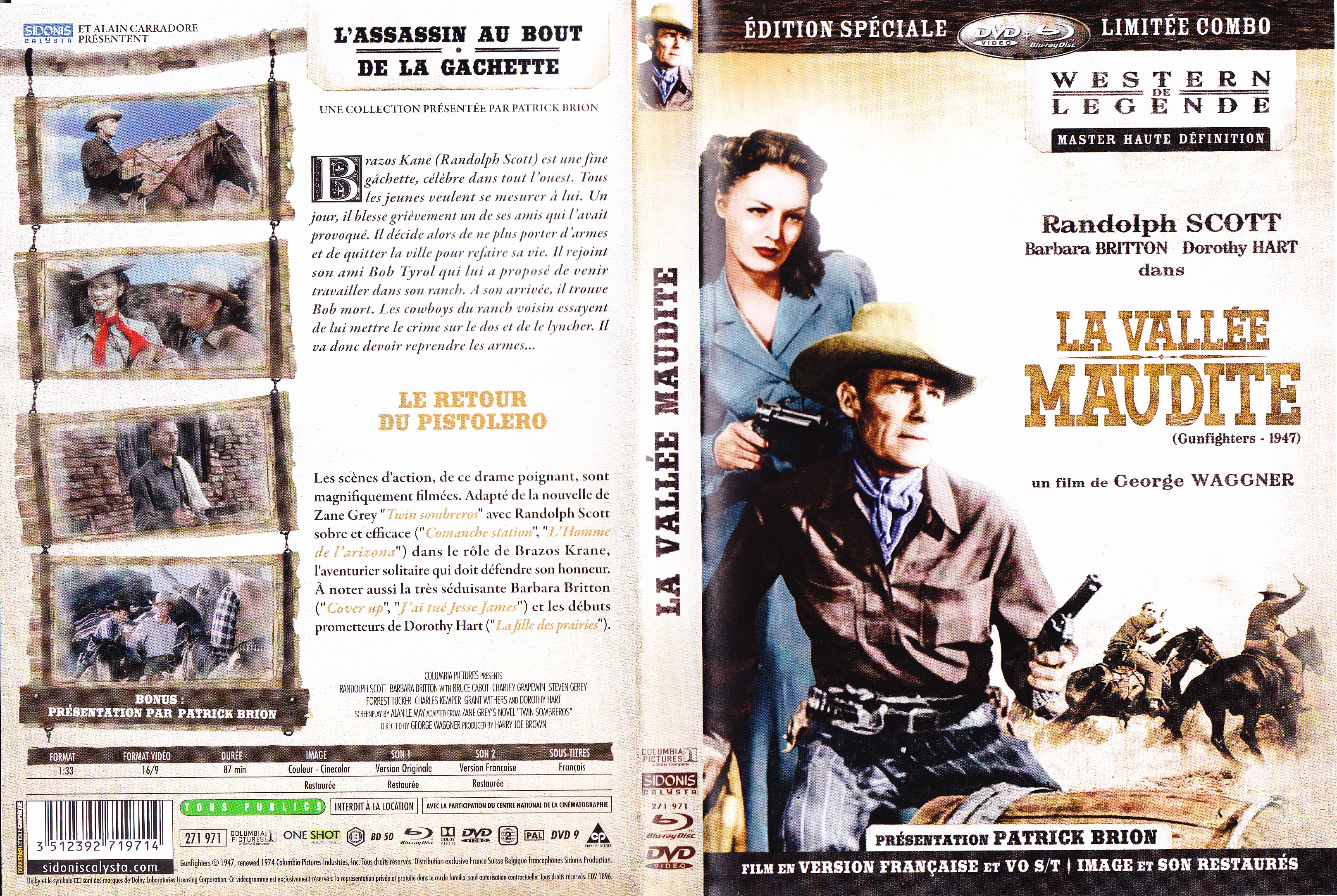 Jaquette DVD La valle maudite (BLU-RAY)