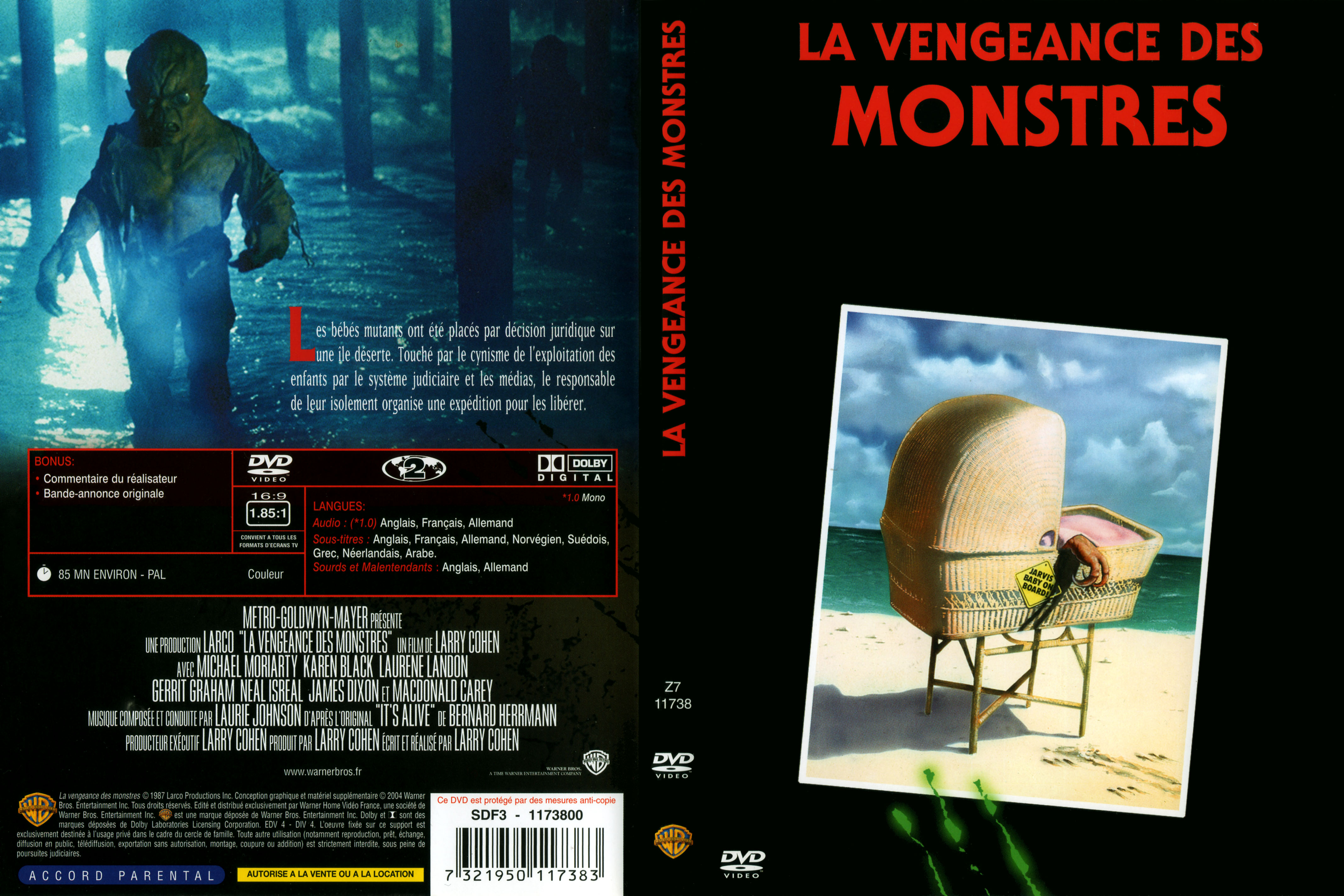 Jaquette DVD La vengeance des monstres v2