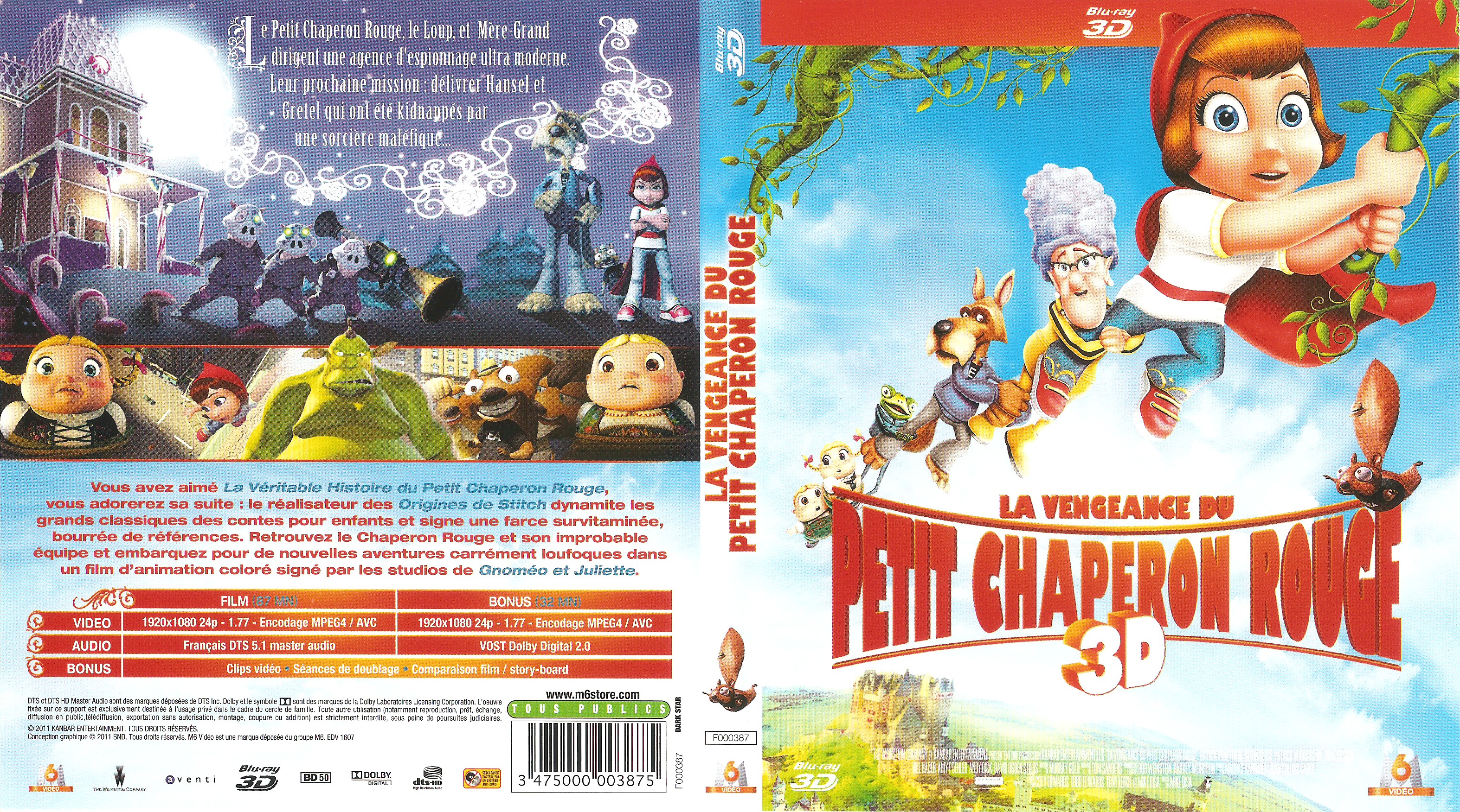 Jaquette DVD La vengeance du petit chaperon rouge (BLU-RAY)