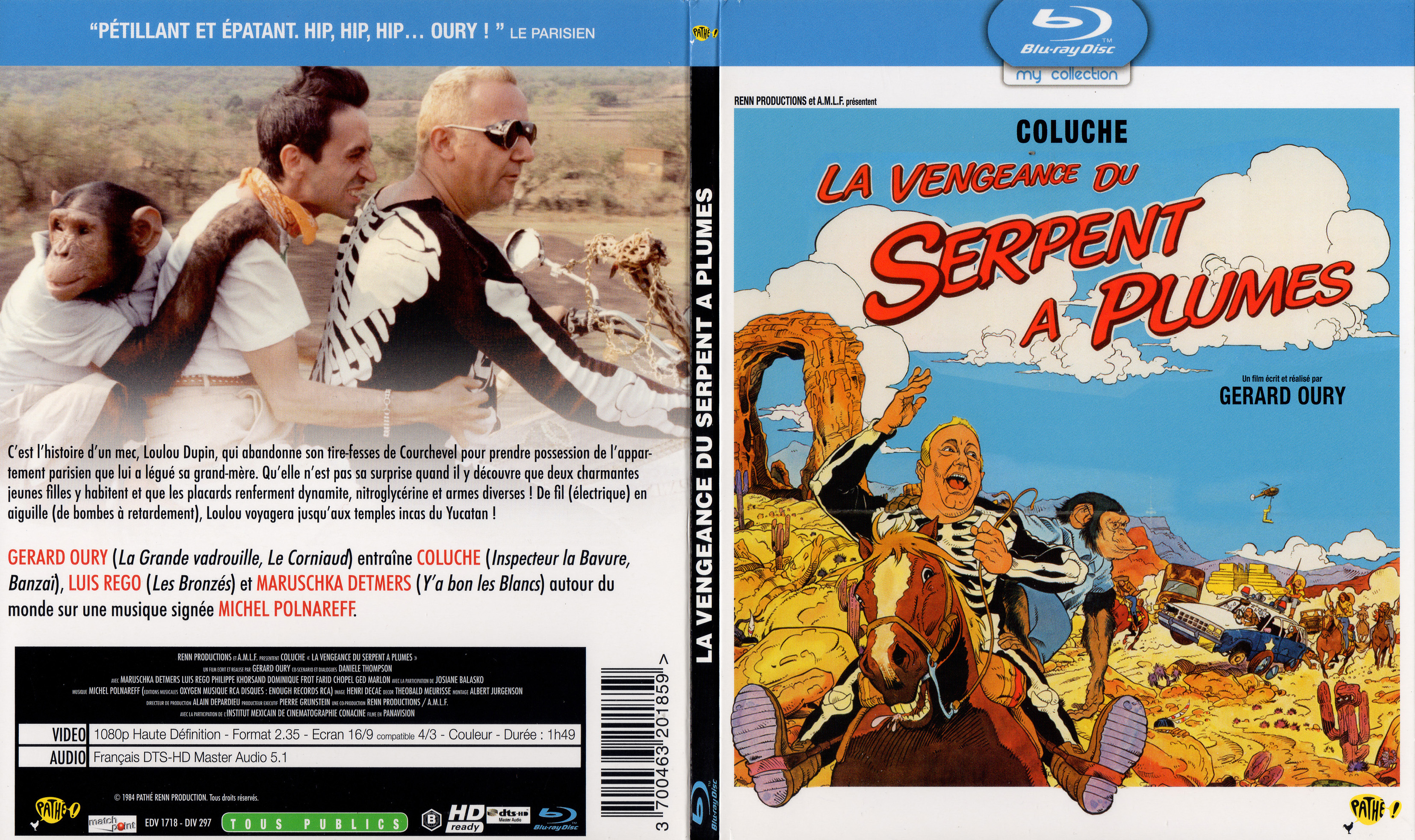 Jaquette DVD La vengeance du serpent  plumes (BLU-RAY)