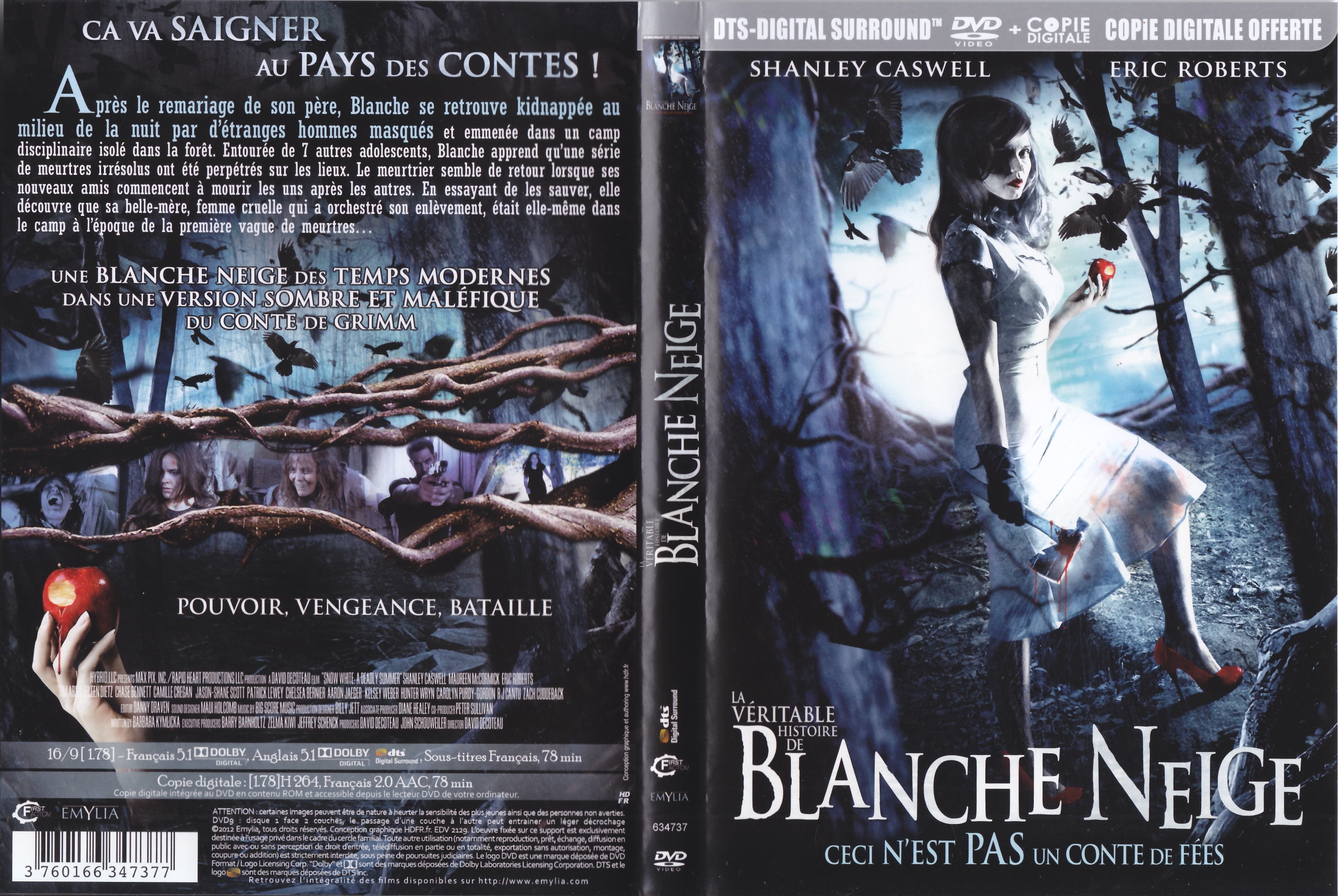 Jaquette DVD La vritabe histoire de Blanche Neige custom