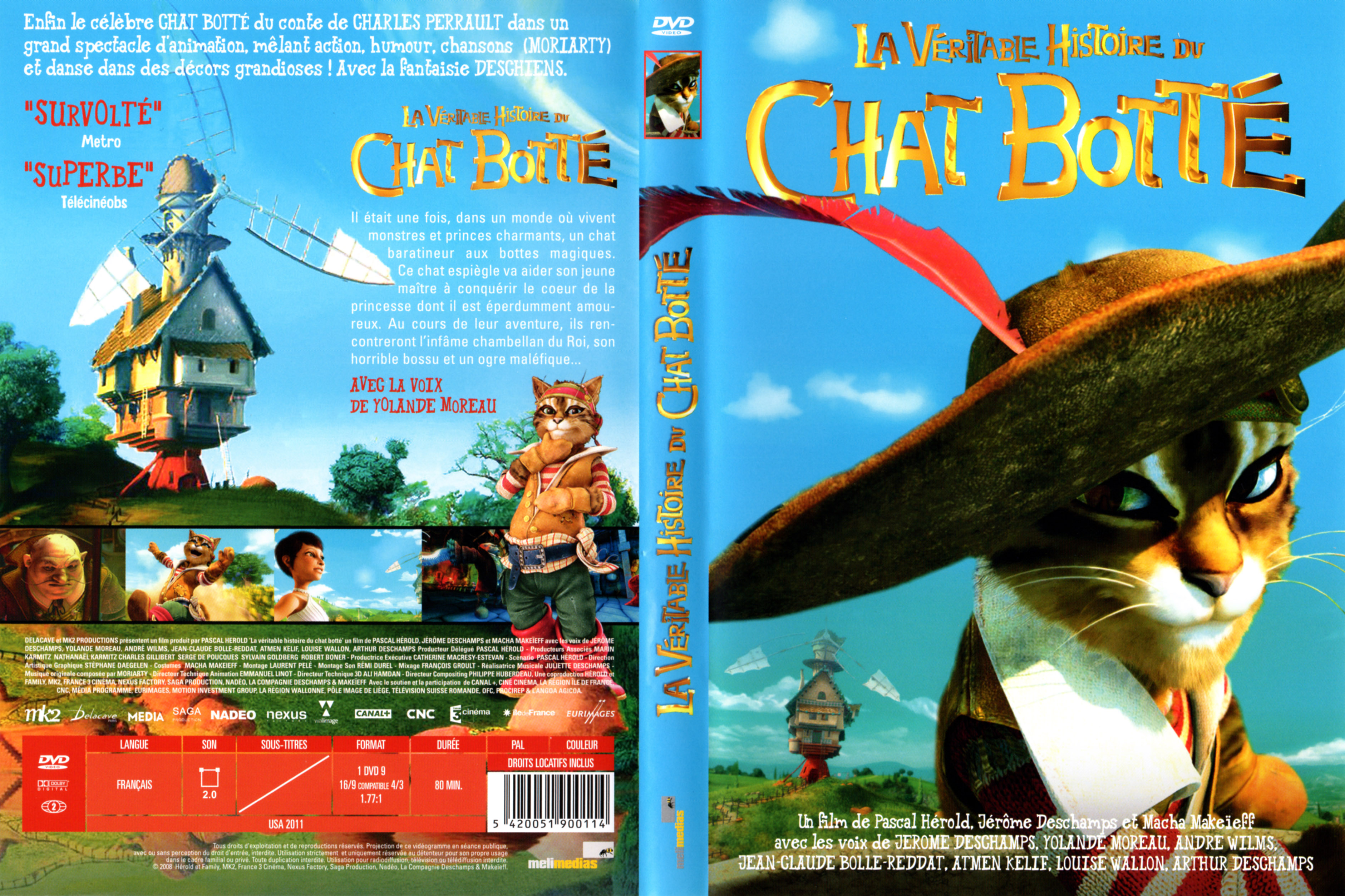 Jaquette DVD La vritable histoire du chat bott