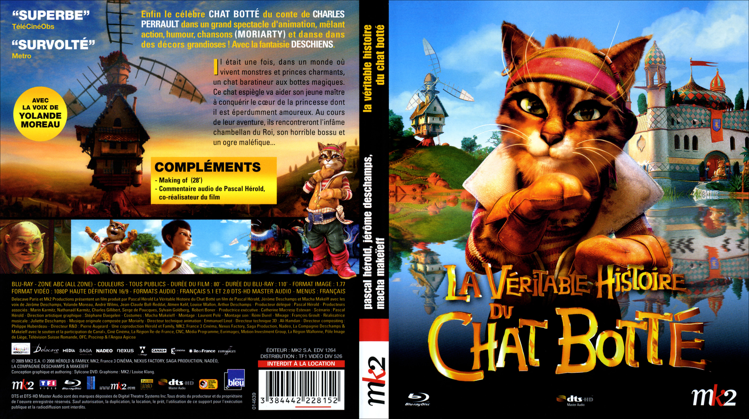 Jaquette DVD La vritable histoire du chat bott (BLU-RAY)