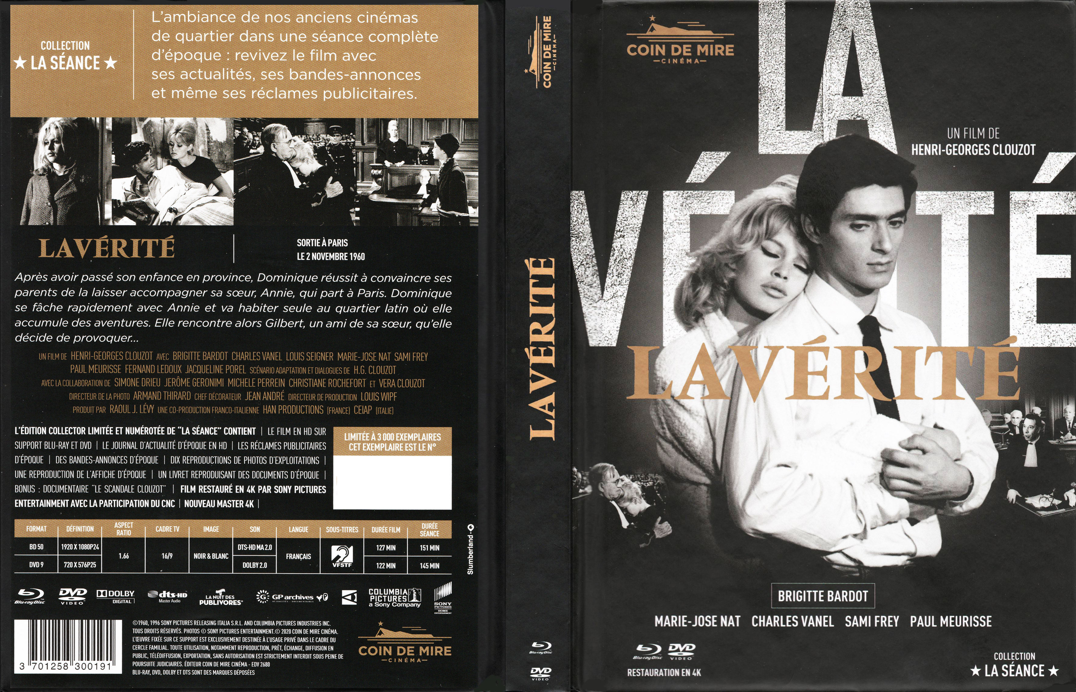 Jaquette DVD La vrit (BLU-RAY)