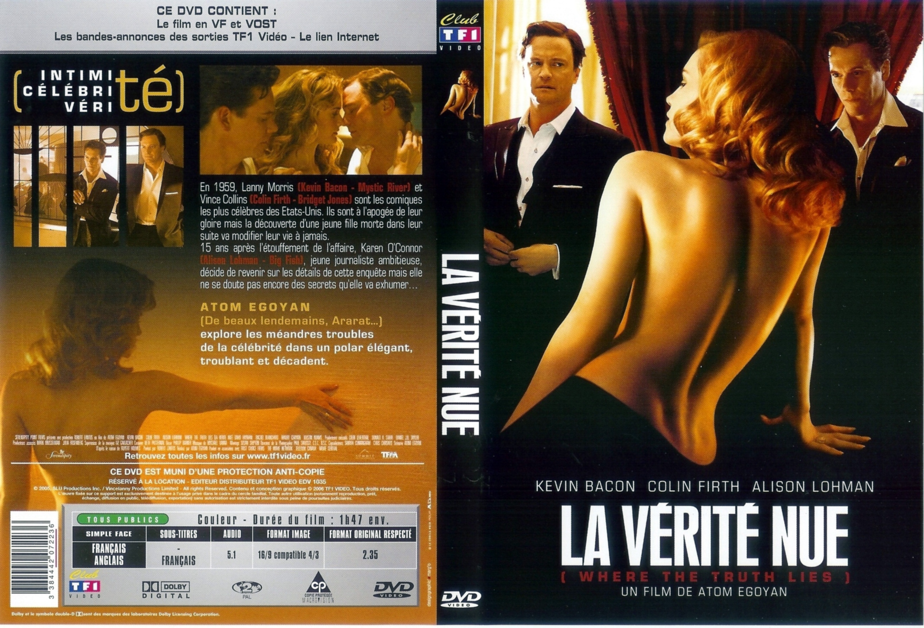 Jaquette DVD La vrit nue v2