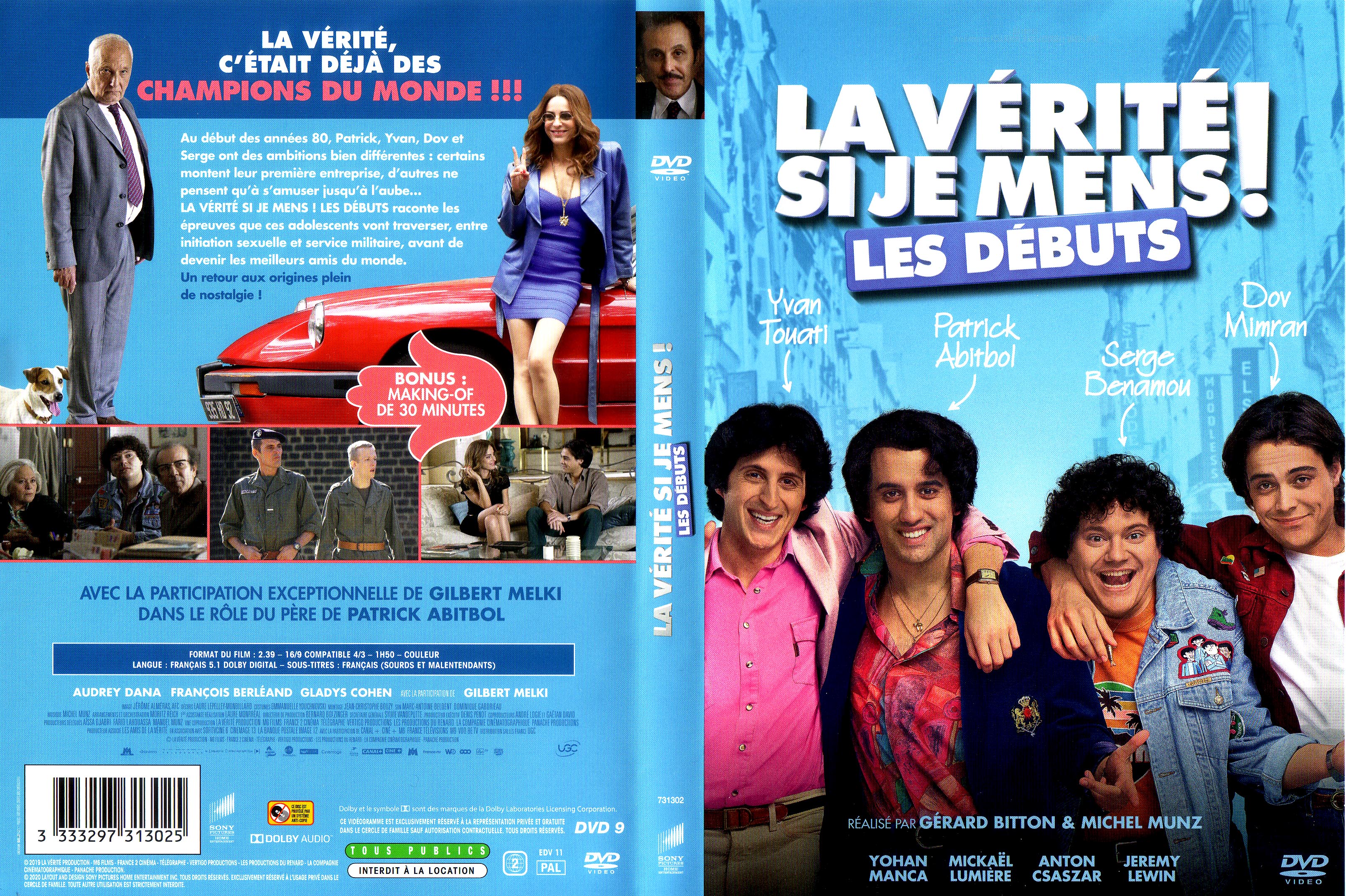 Jaquette DVD La vrit si je mens - les dbuts