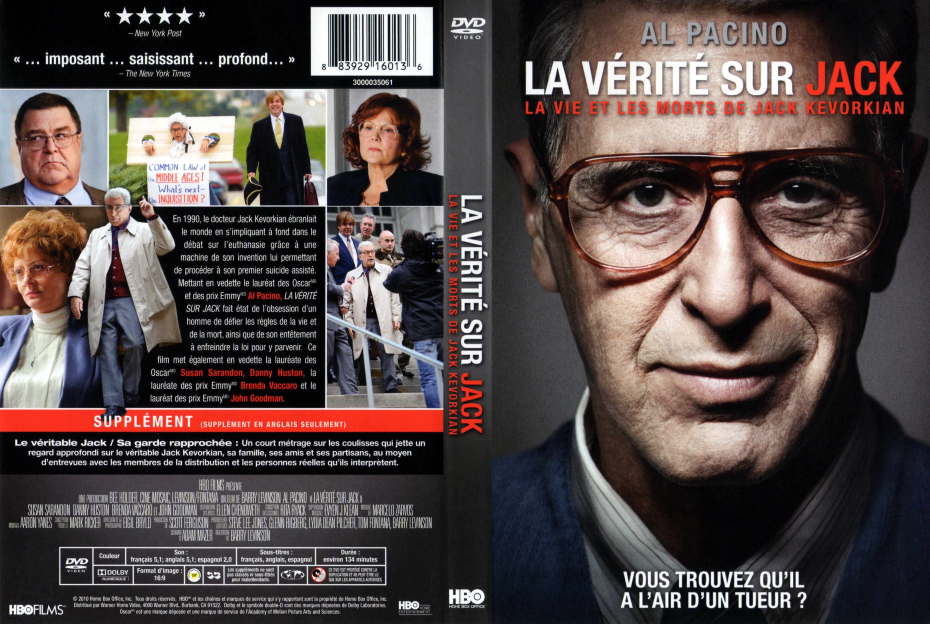 Jaquette DVD La vrit sur Jack (Canadienne)