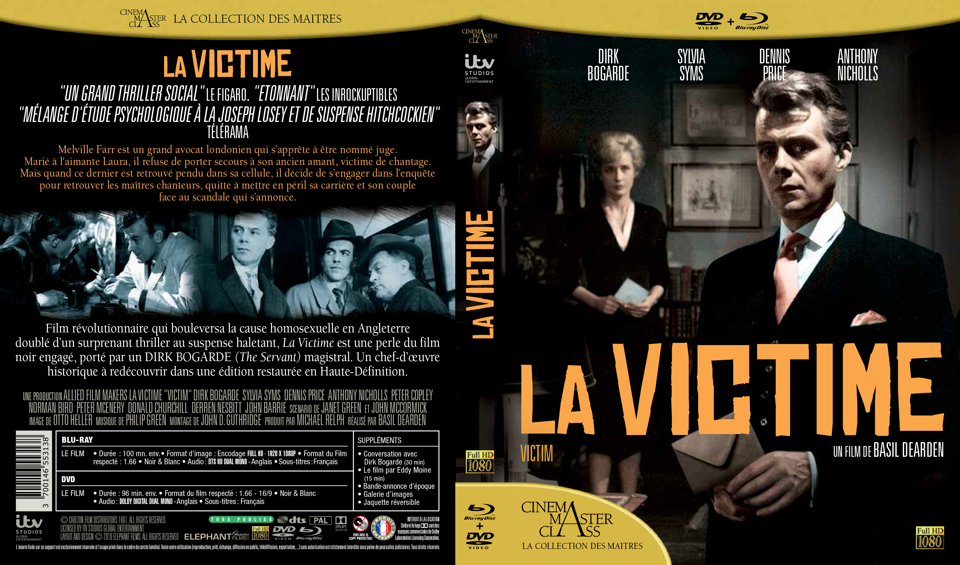 Jaquette DVD La victime (BLU-RAY)