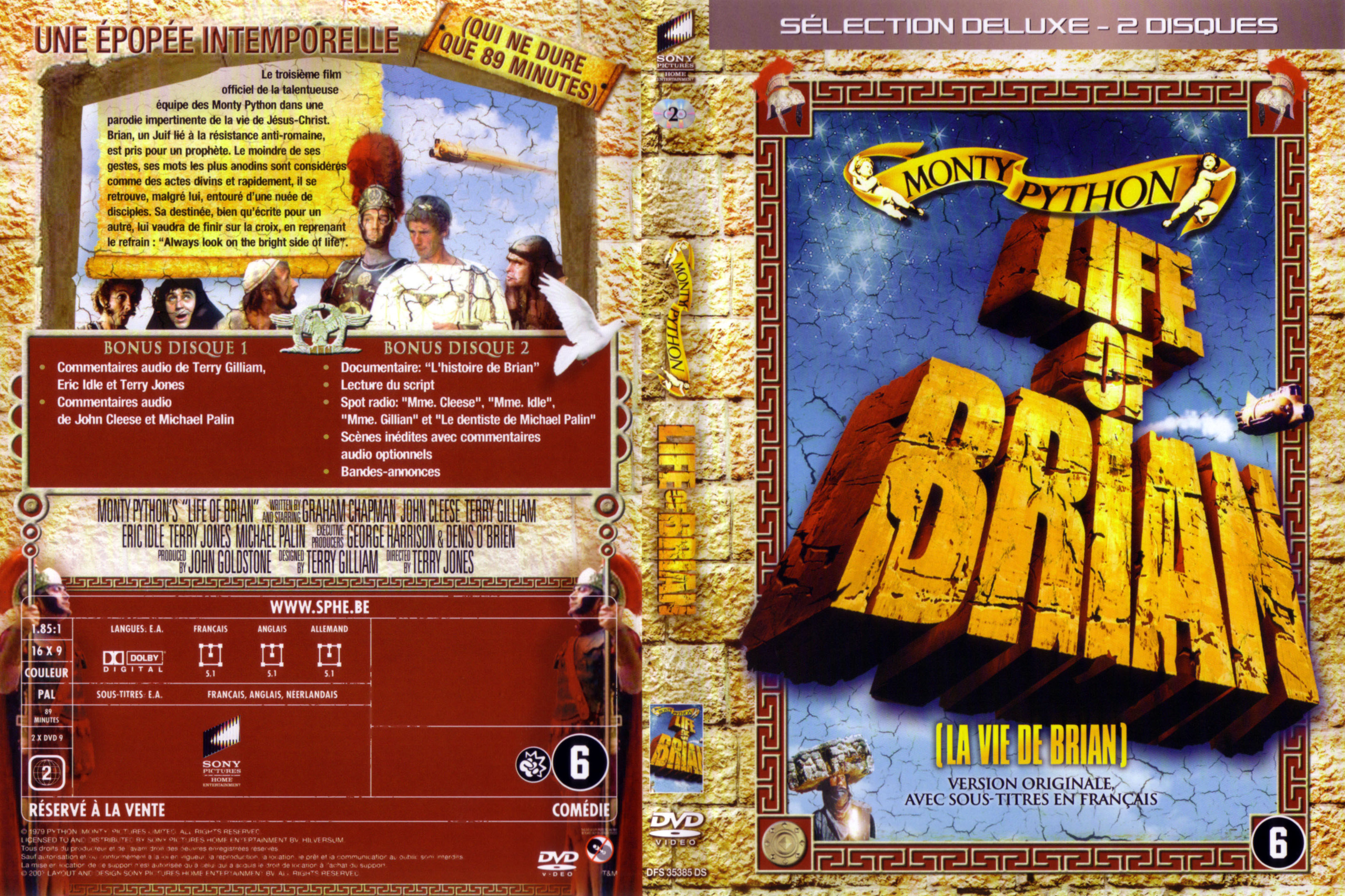 Jaquette DVD La vie de Brian v2