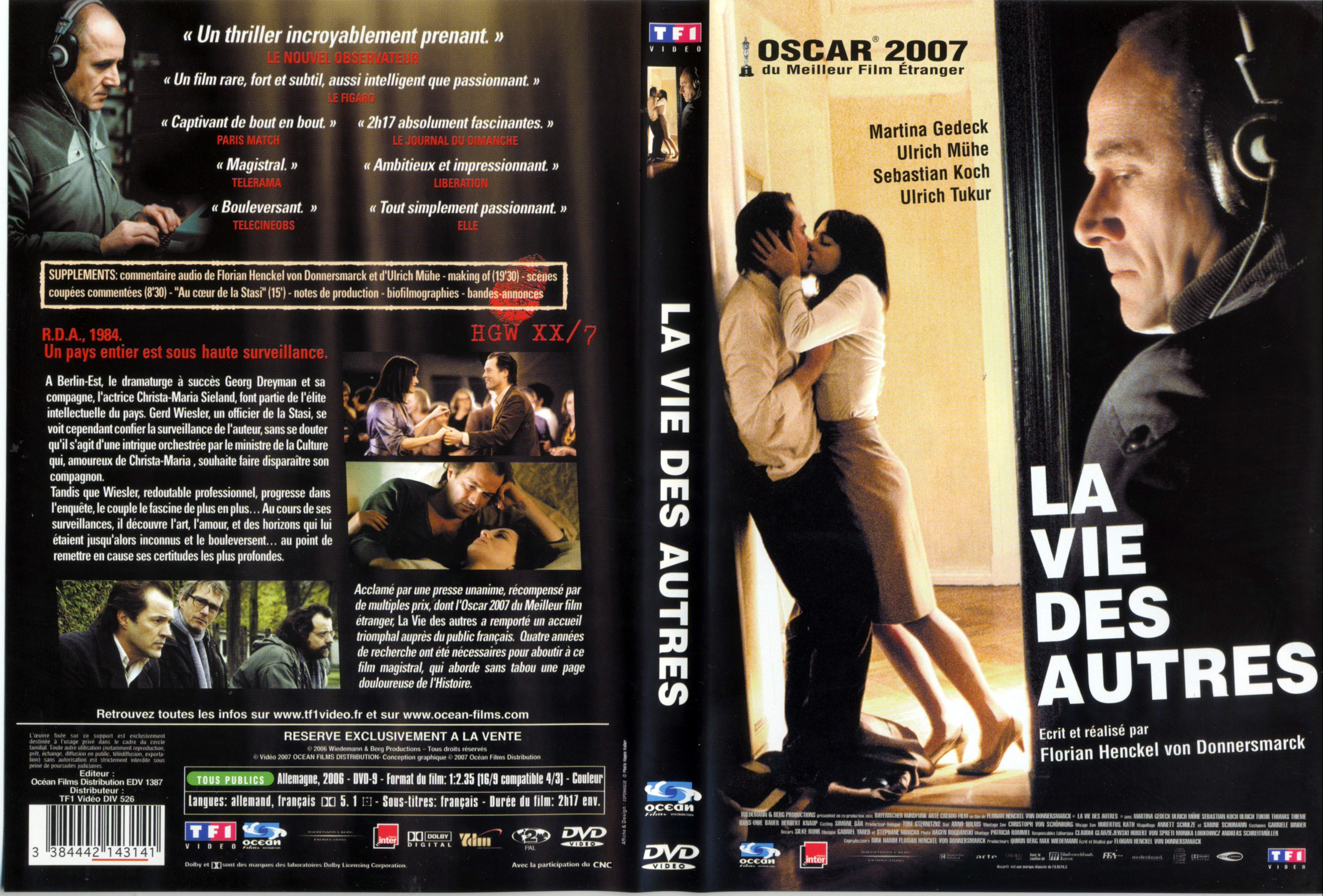 Jaquette DVD La vie des autres