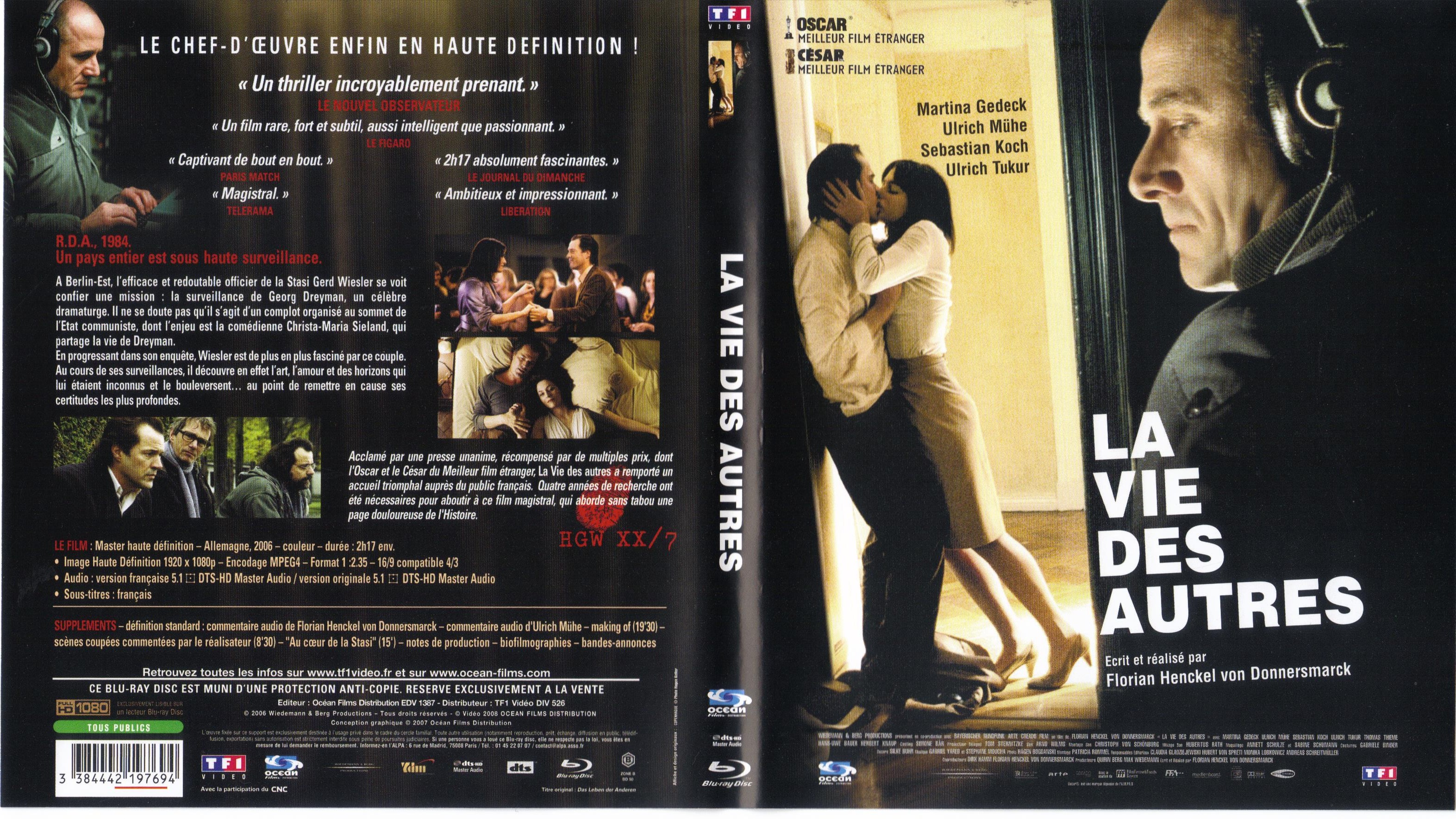 Jaquette DVD La vie des autres (BLU-RAY)