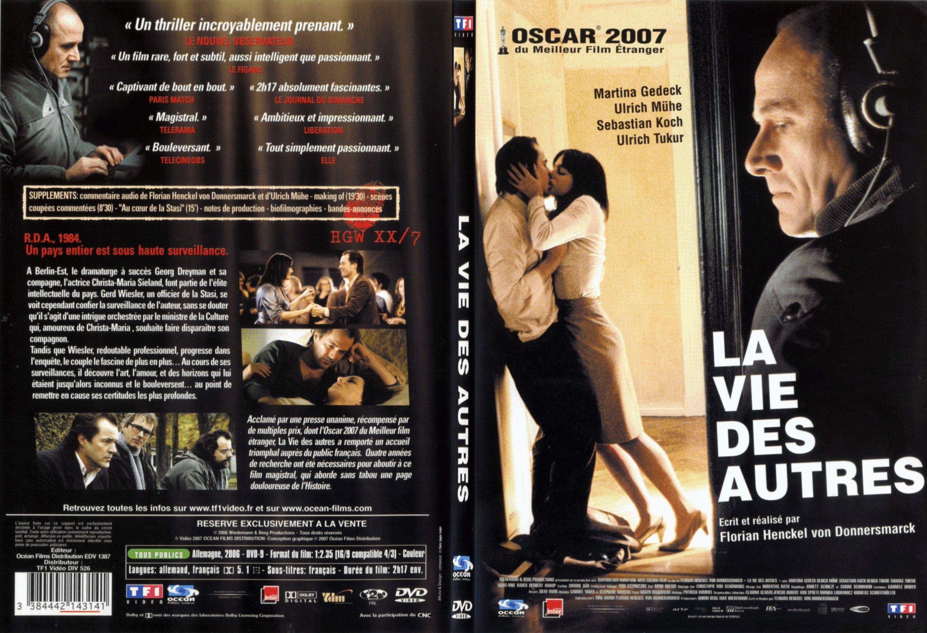 Jaquette DVD La vie des autres - SLIM