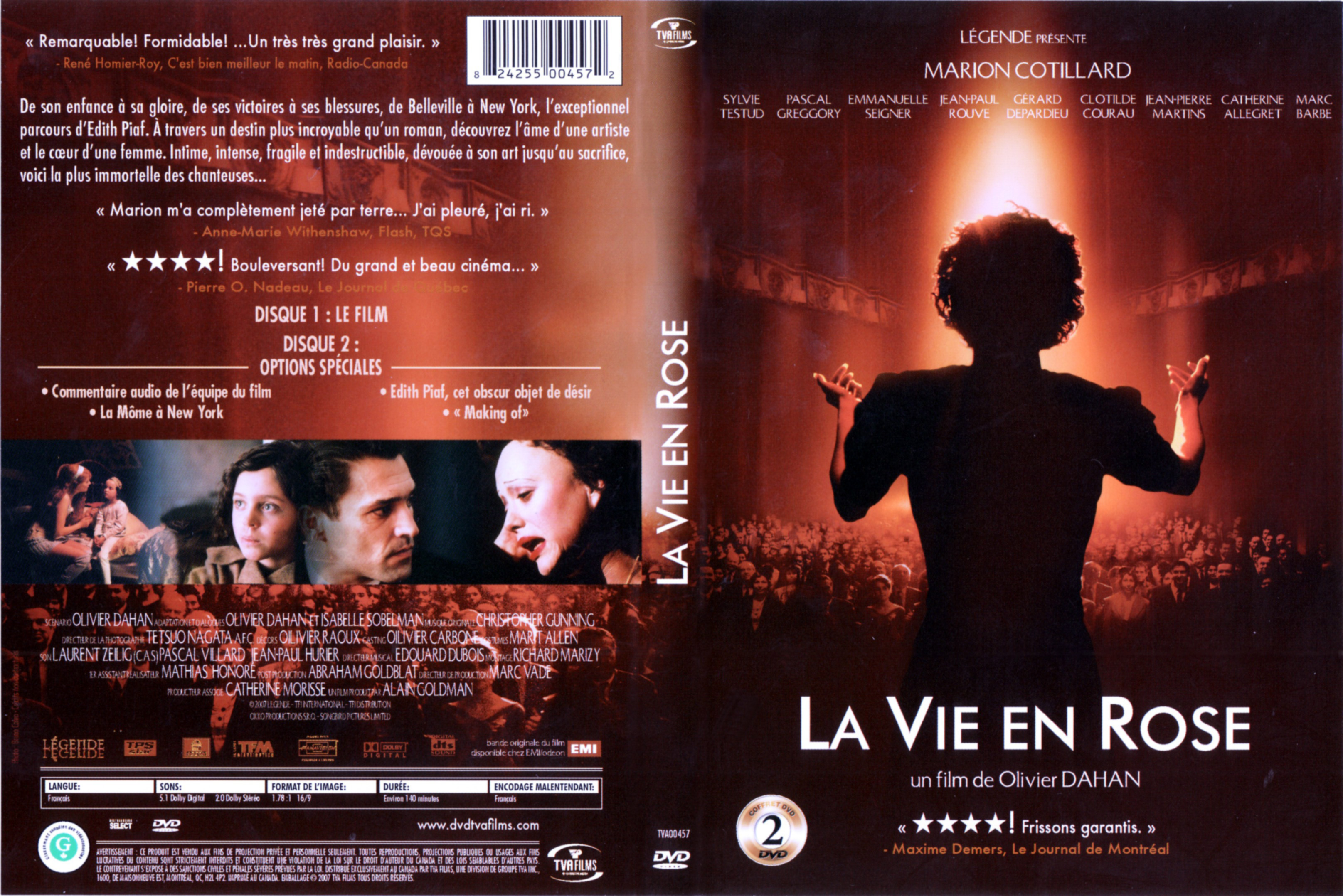 Jaquette DVD La vie en rose