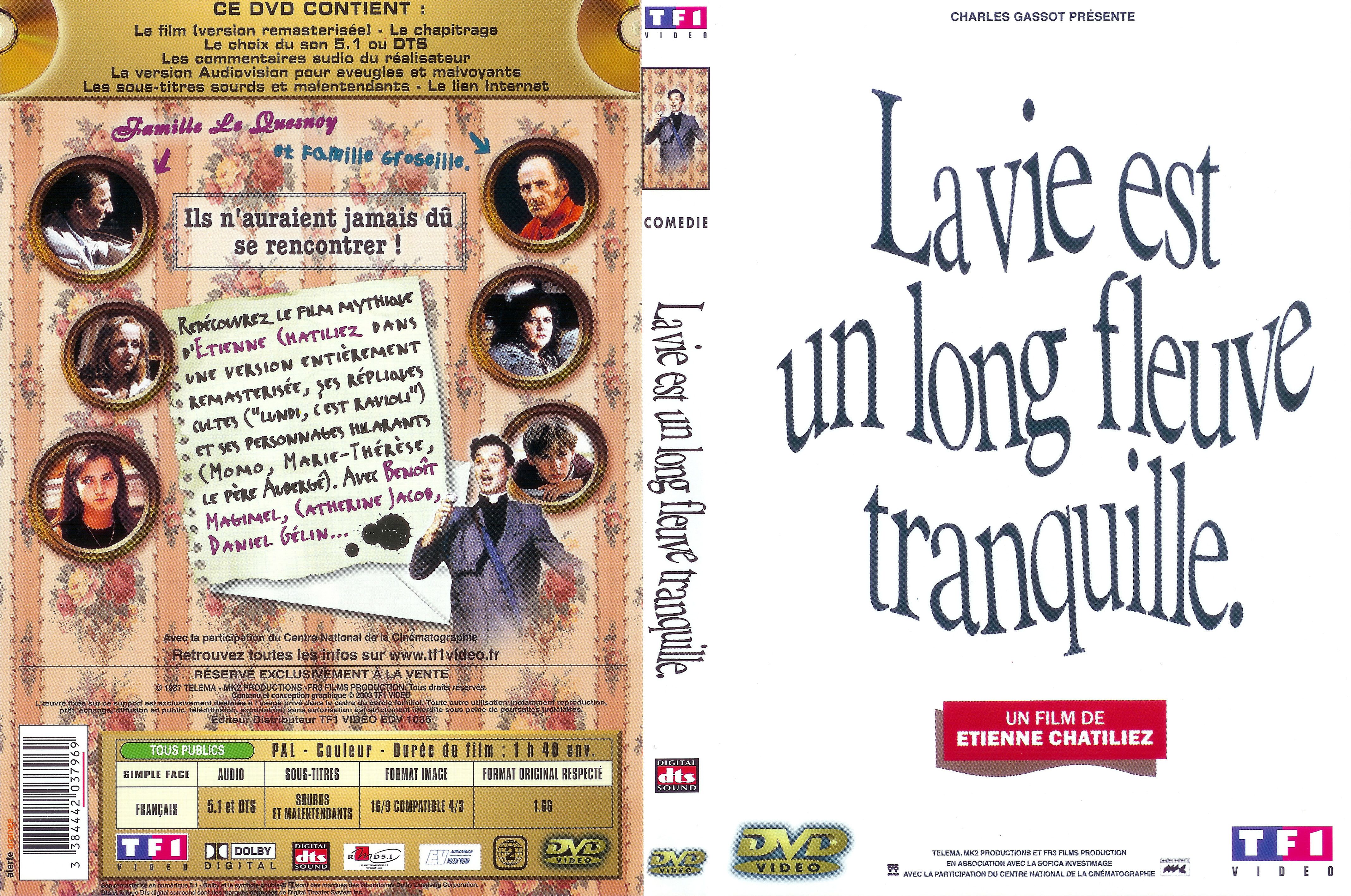 Jaquette DVD La vie est un long fleuve tranquille