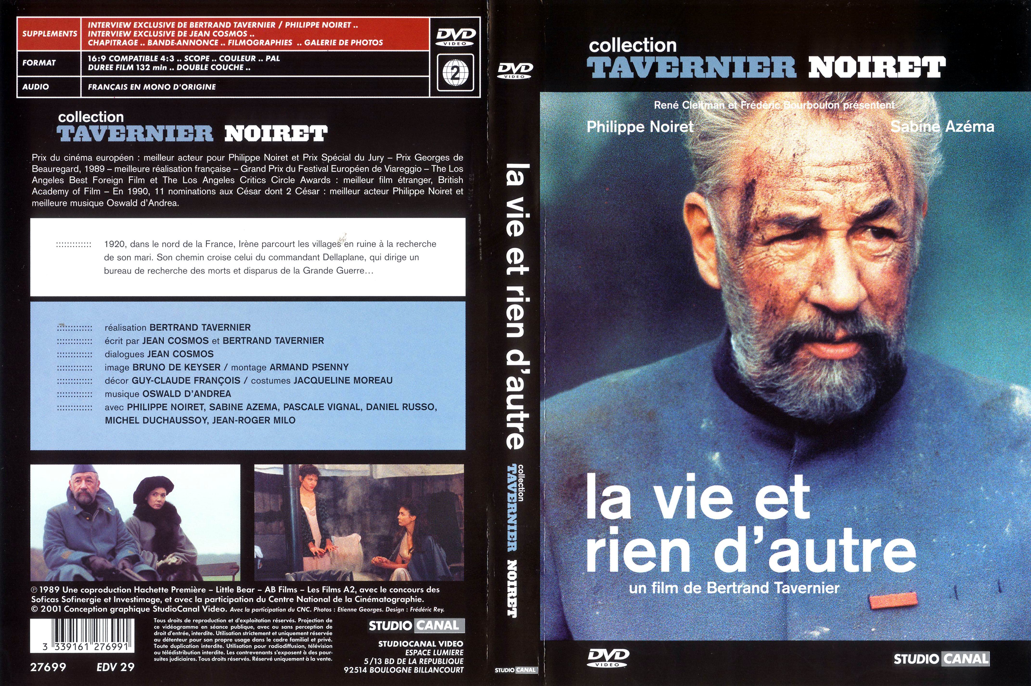 Jaquette DVD La vie et rien d