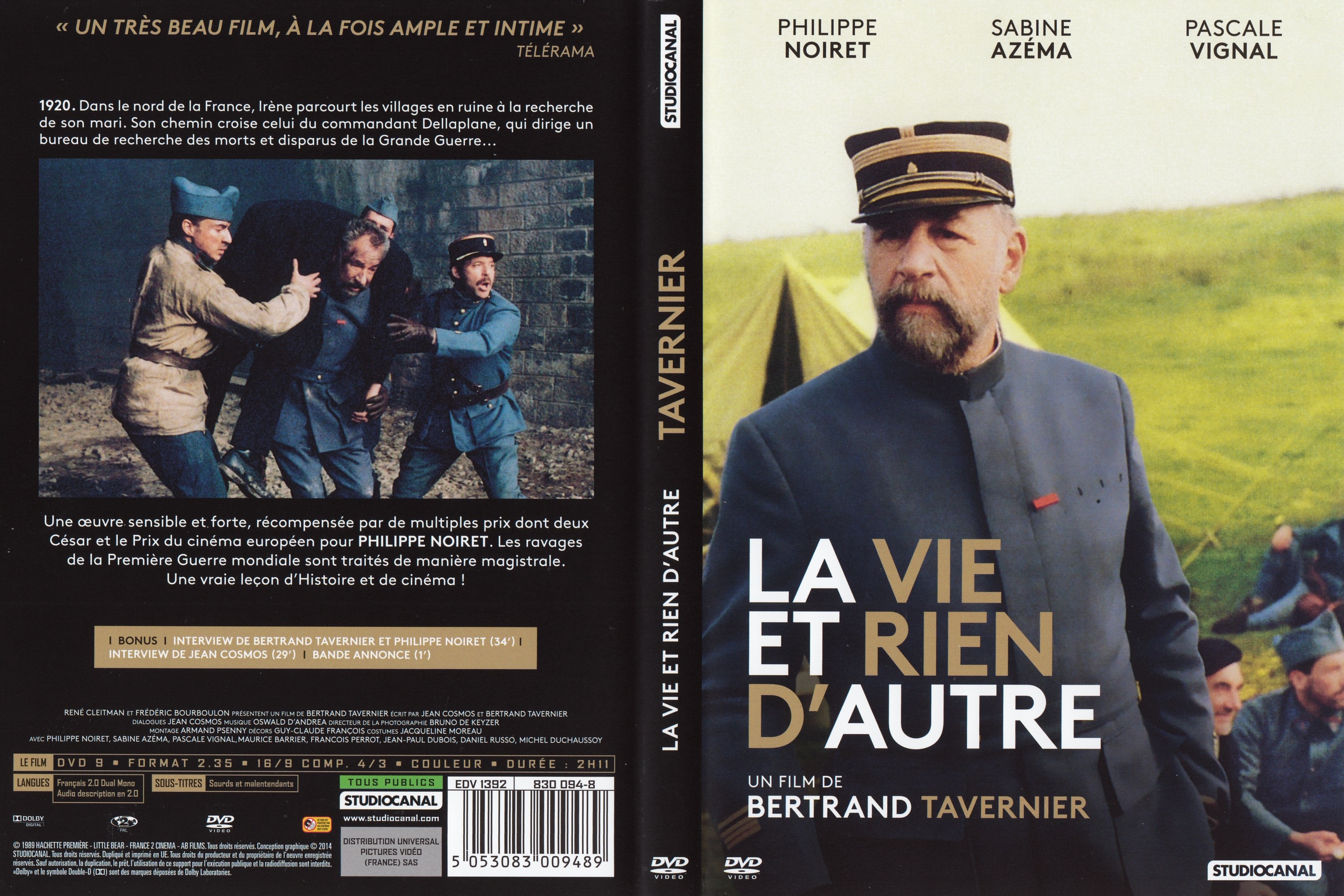 Jaquette DVD La vie et rien d