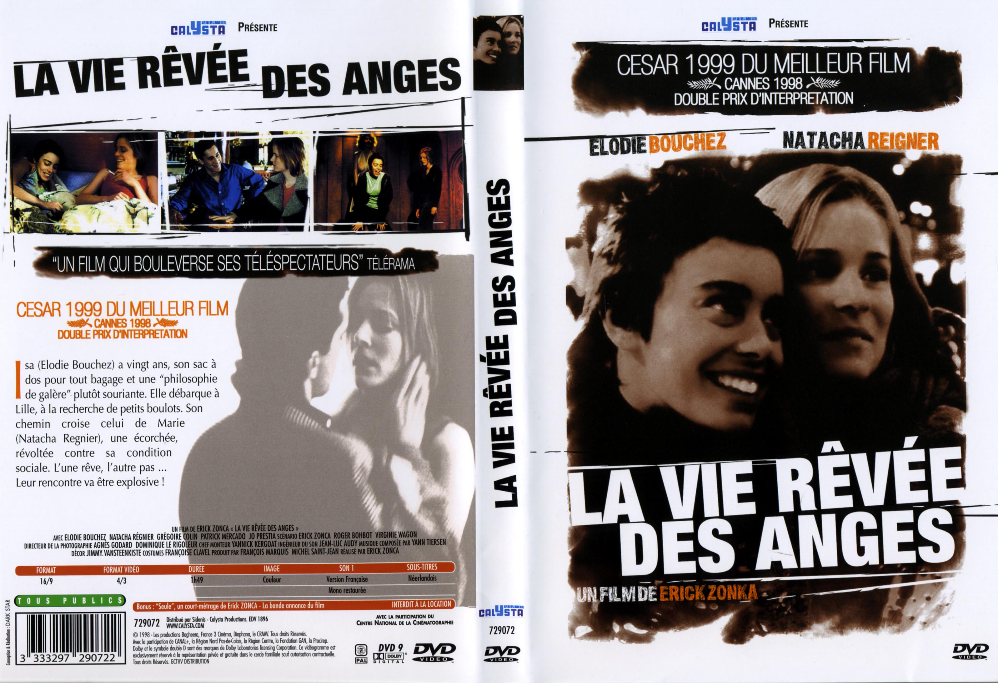 Jaquette DVD La vie rve des anges v2