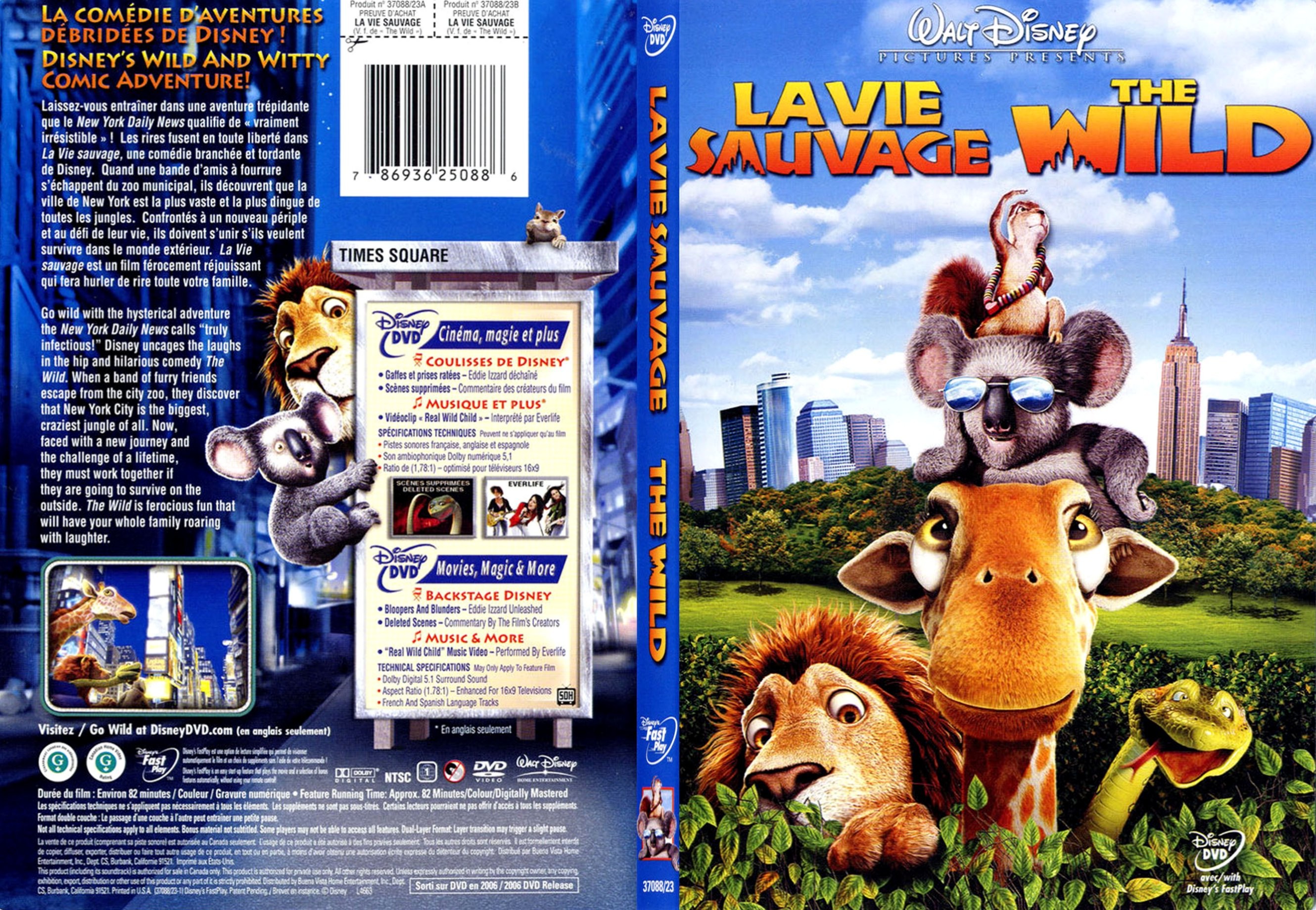 Jaquette DVD La vie sauvage - SLIM