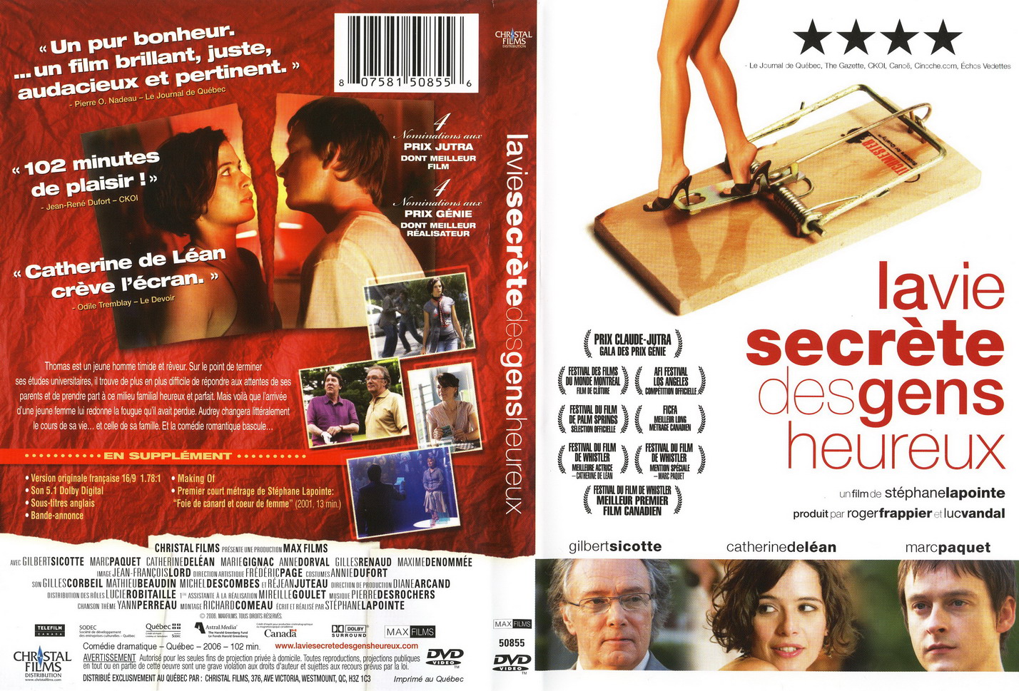 Jaquette DVD La vie secrte des gens heureux