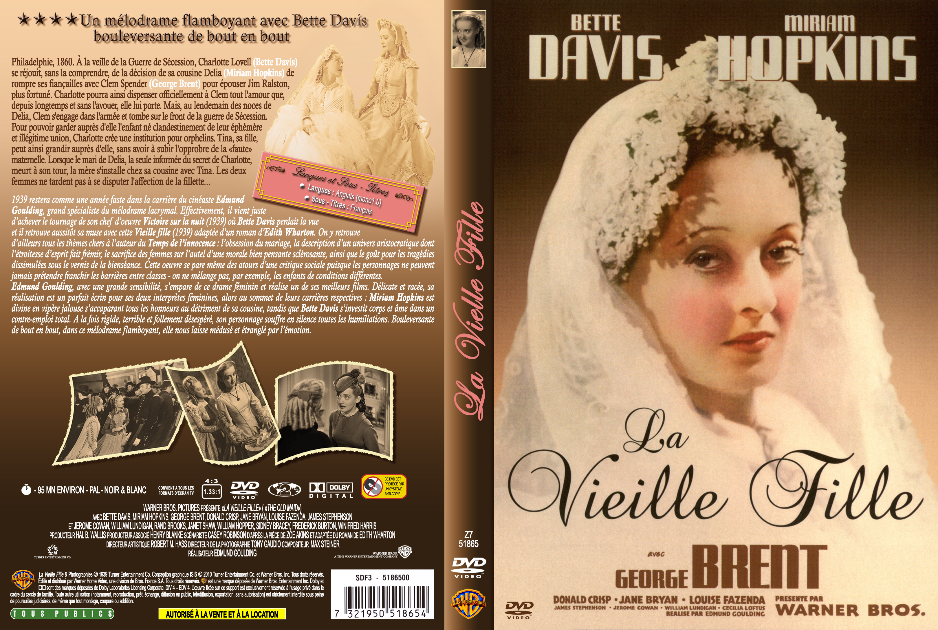 Jaquette DVD La vieille fille custom