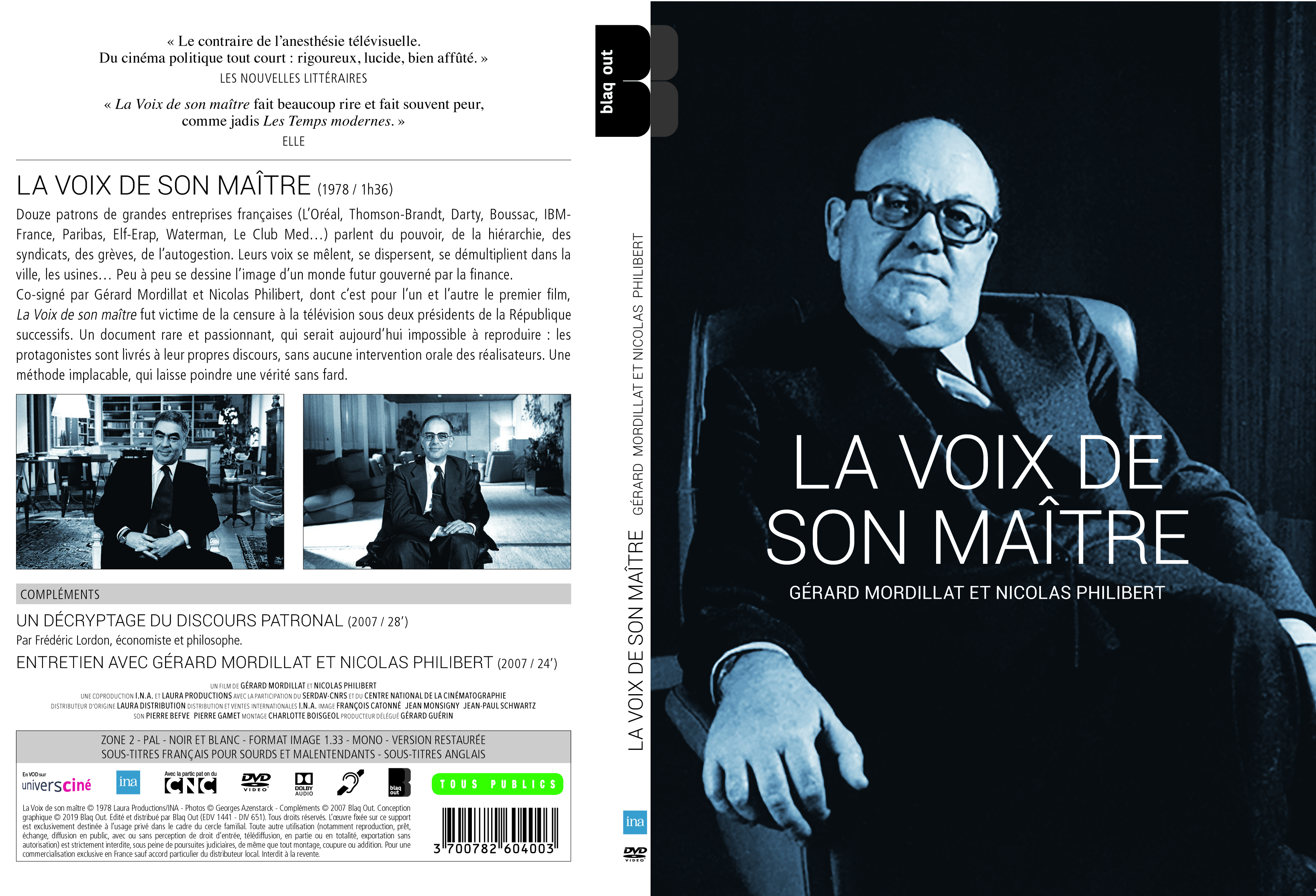 Jaquette DVD La voix de son matre