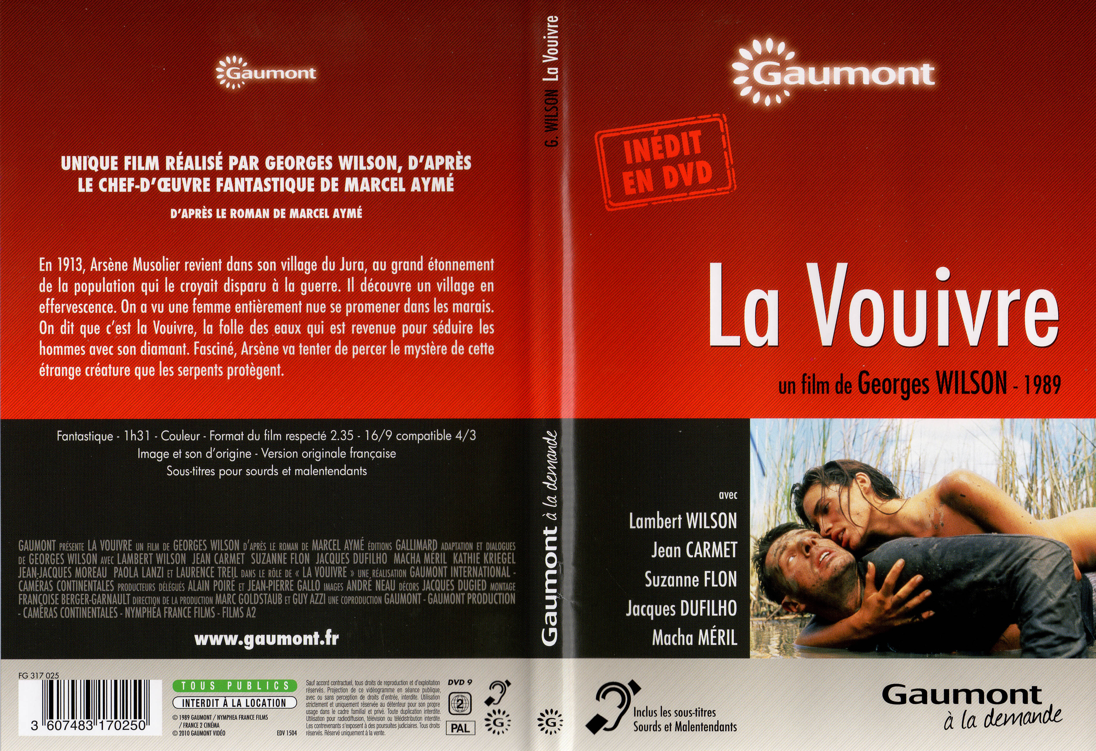Jaquette DVD La vouivre