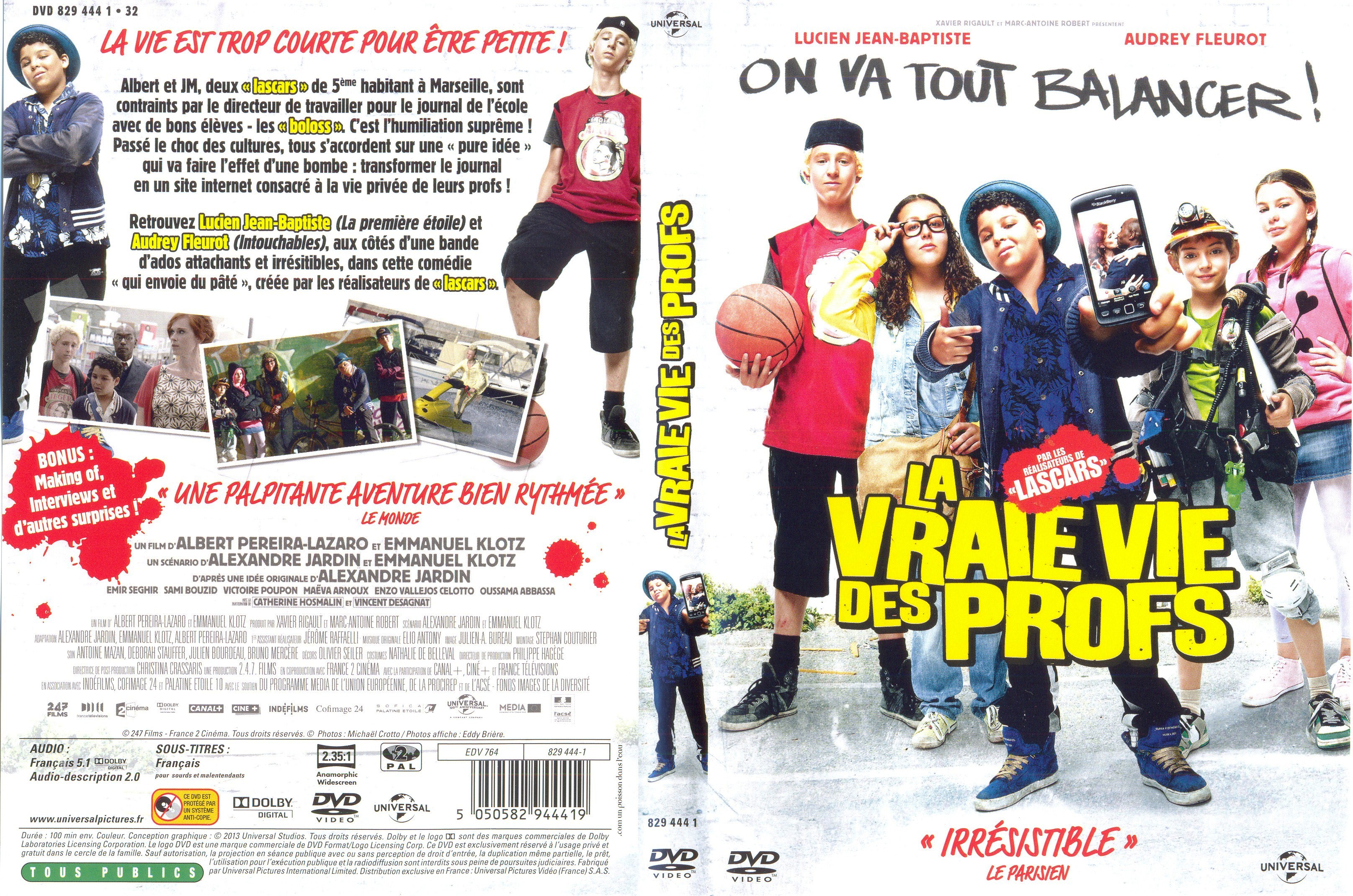 Jaquette DVD La vraie vie des profs