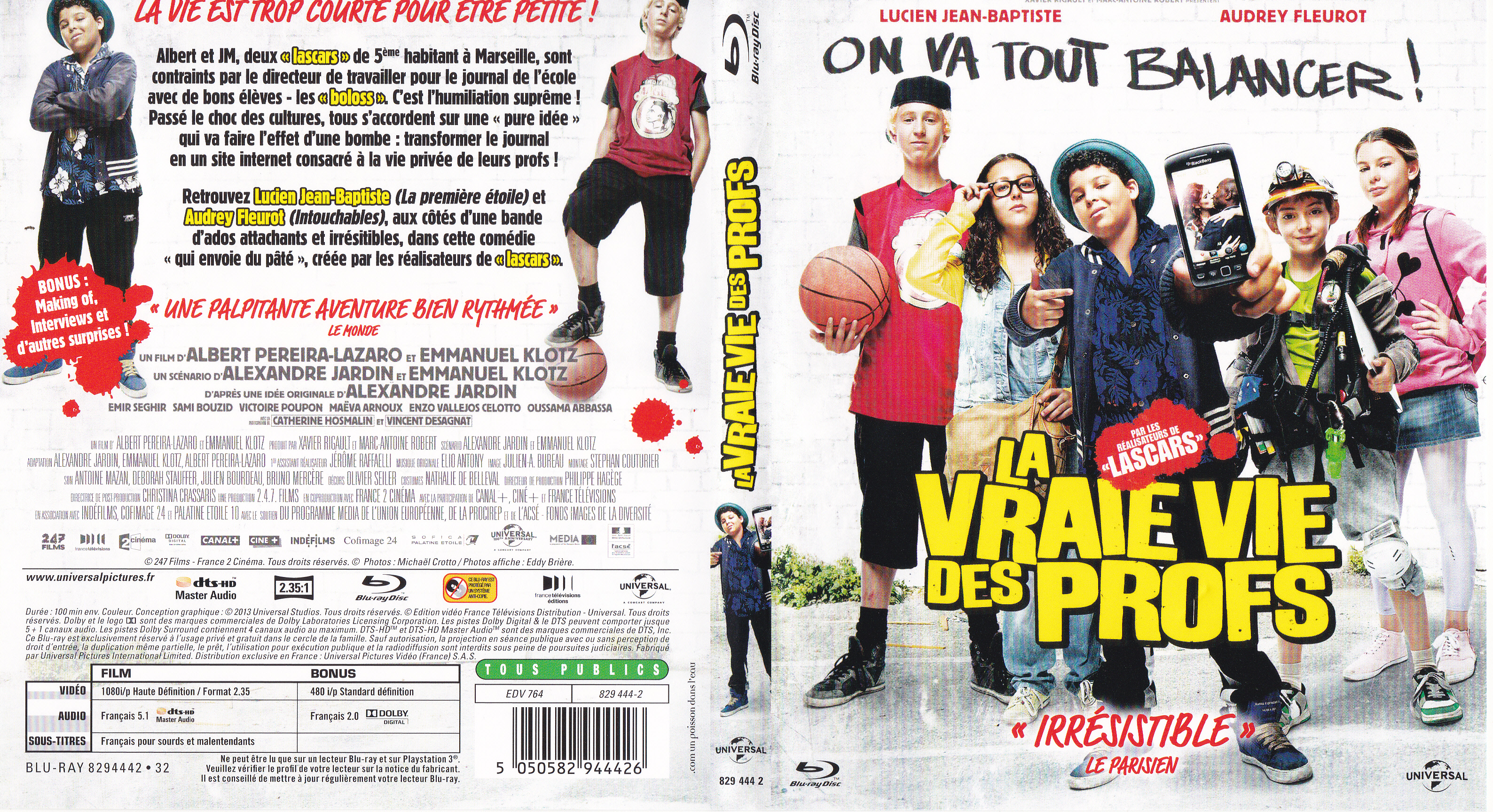 Jaquette DVD La vraie vie des profs (BLU-RAY)