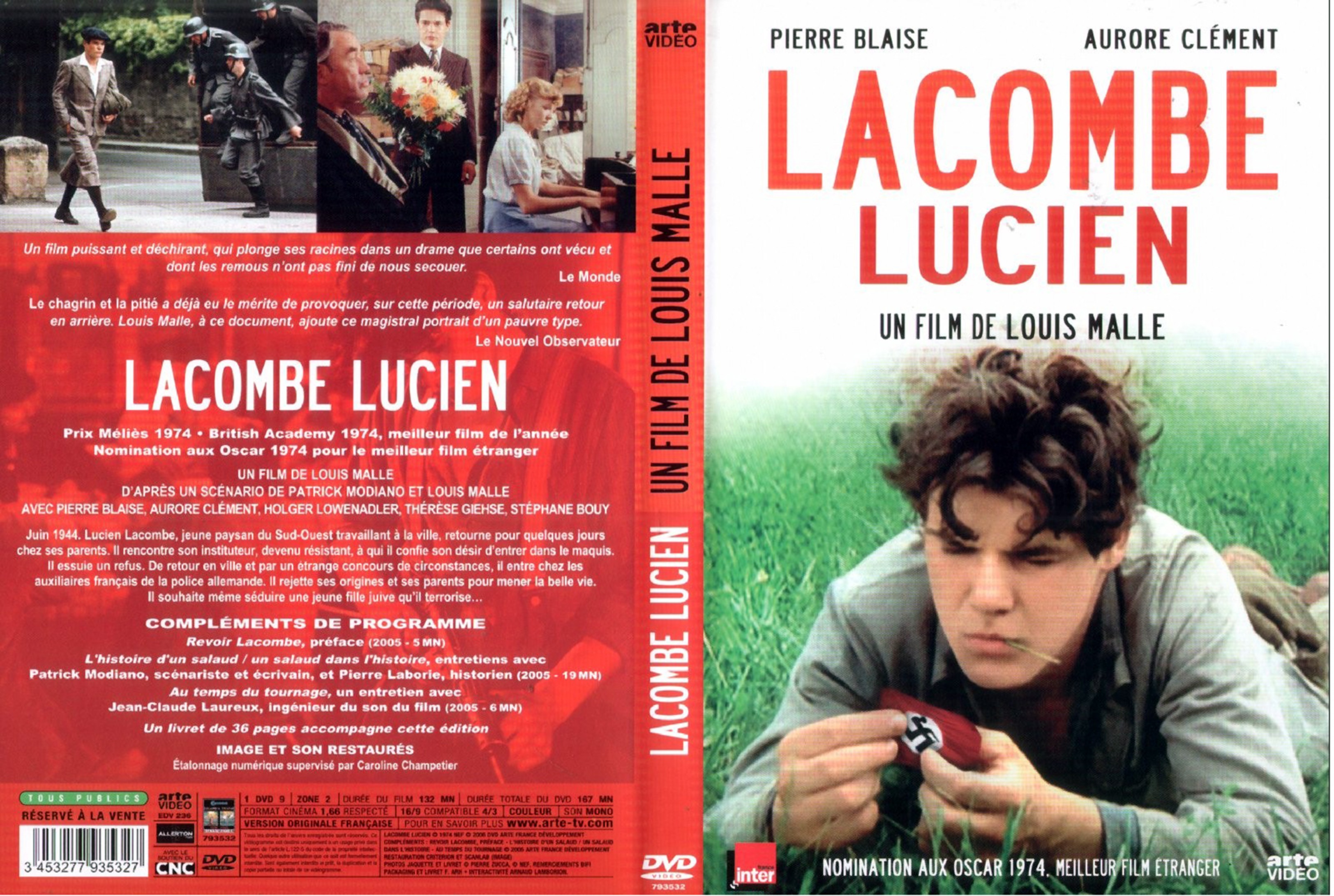 Jaquette DVD Lacombe Lucien
