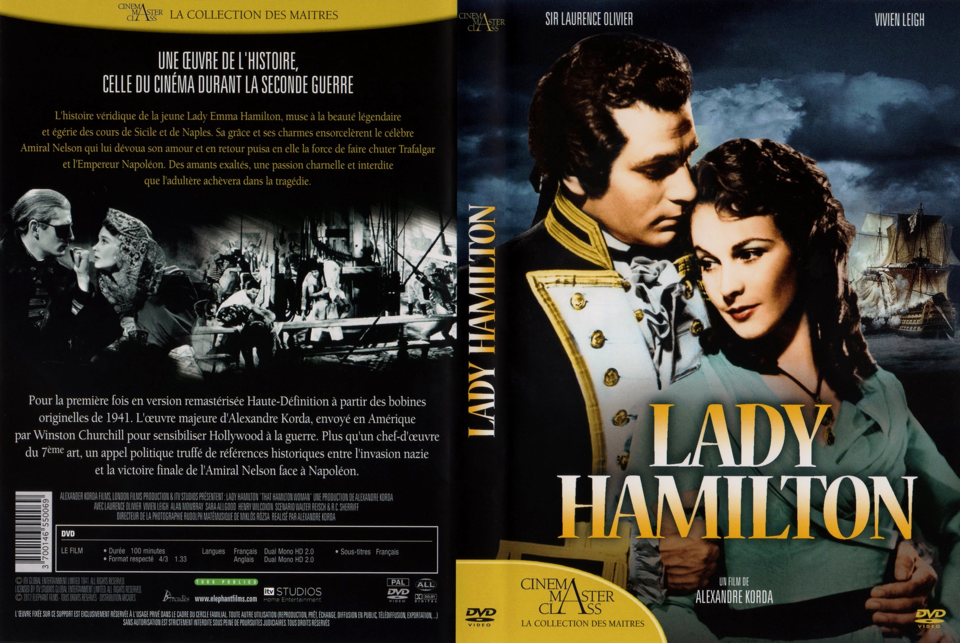 Jaquette DVD Lady Hamilton