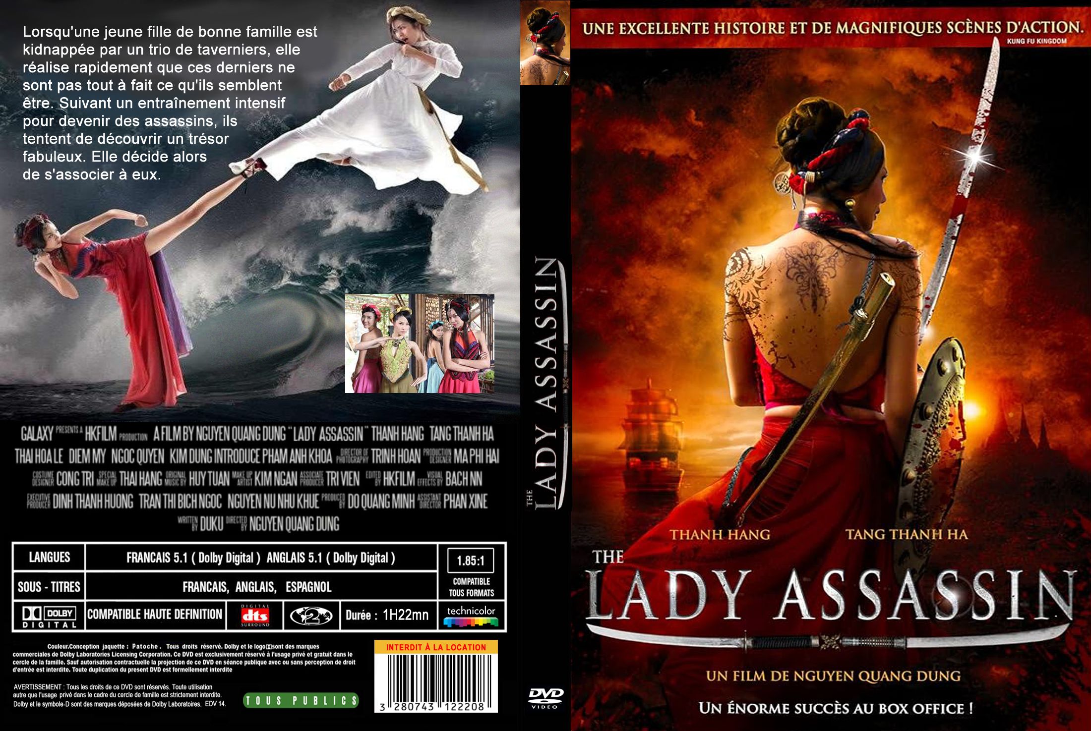 Jaquette DVD Lady assassin custom