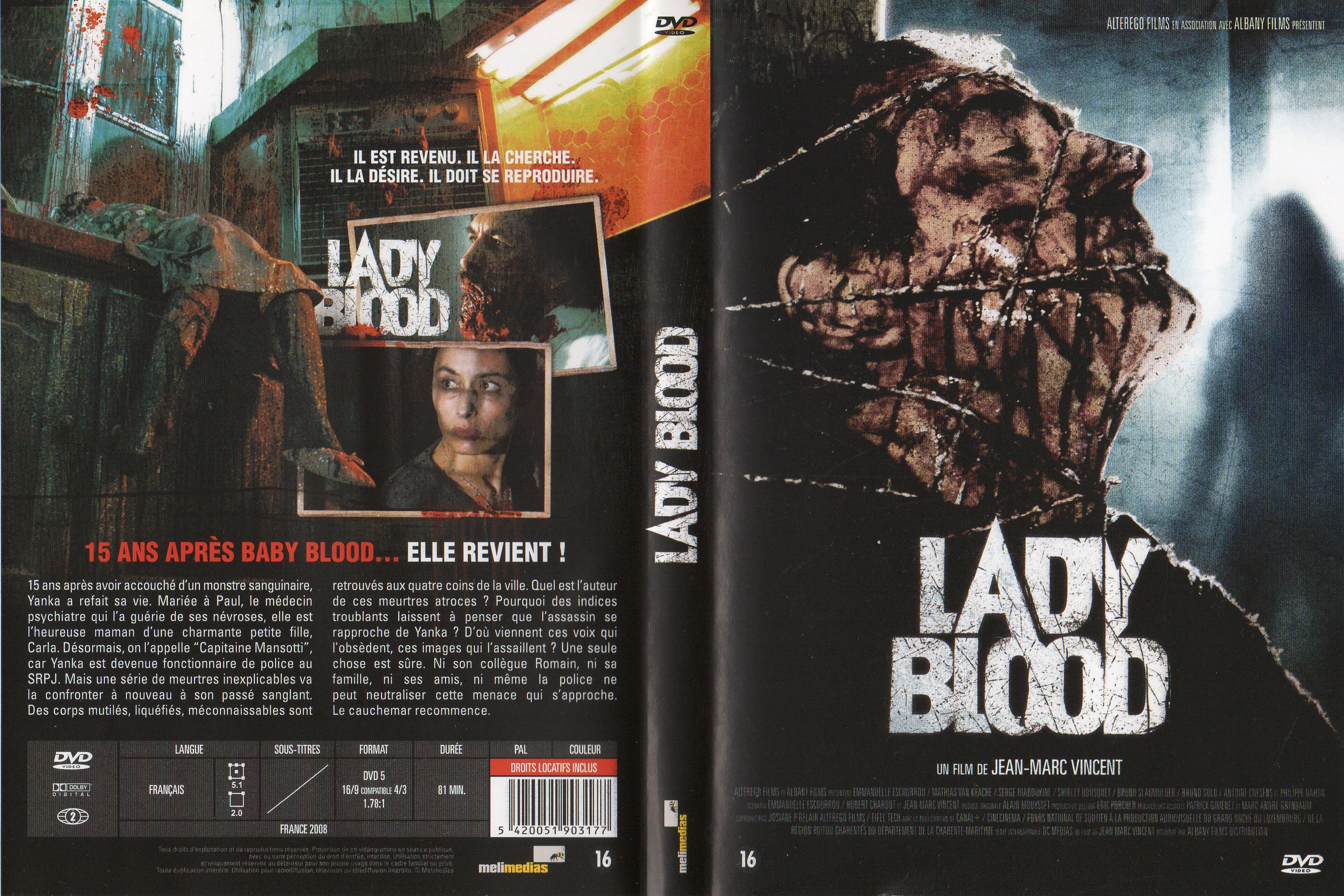 Jaquette DVD Lady blood