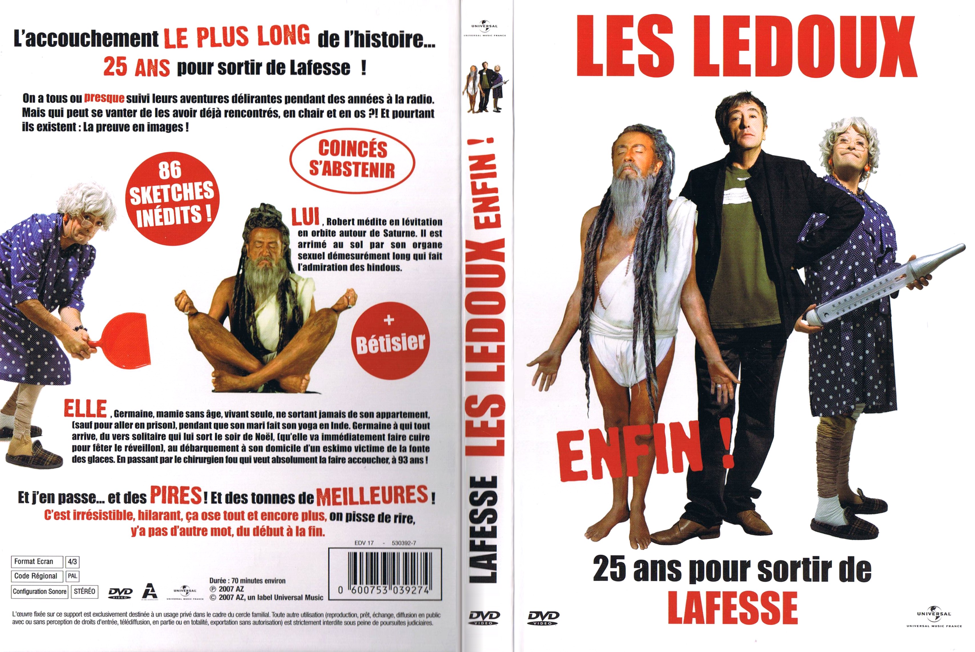 Jaquette DVD Lafesse - Les Ledoux enfin