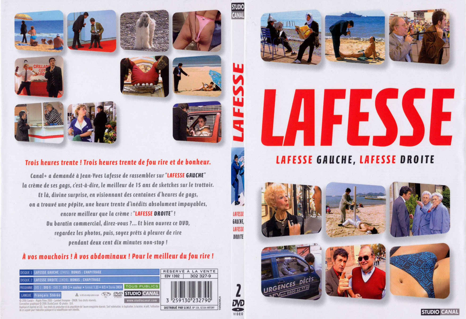 Jaquette DVD Lafesse lafesse gauche lafesse droite - SLIM