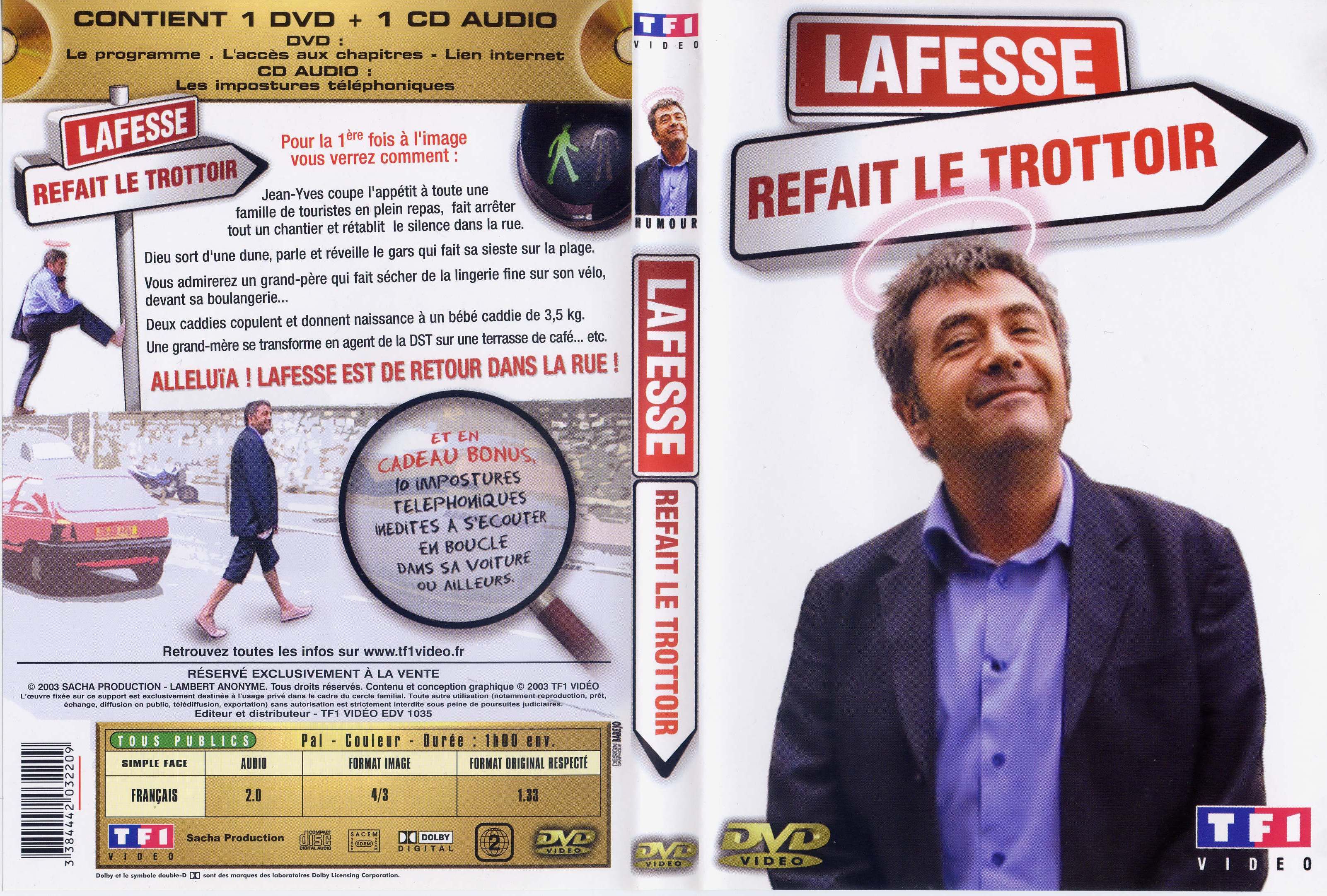 Jaquette DVD Lafesse refait le trottoir