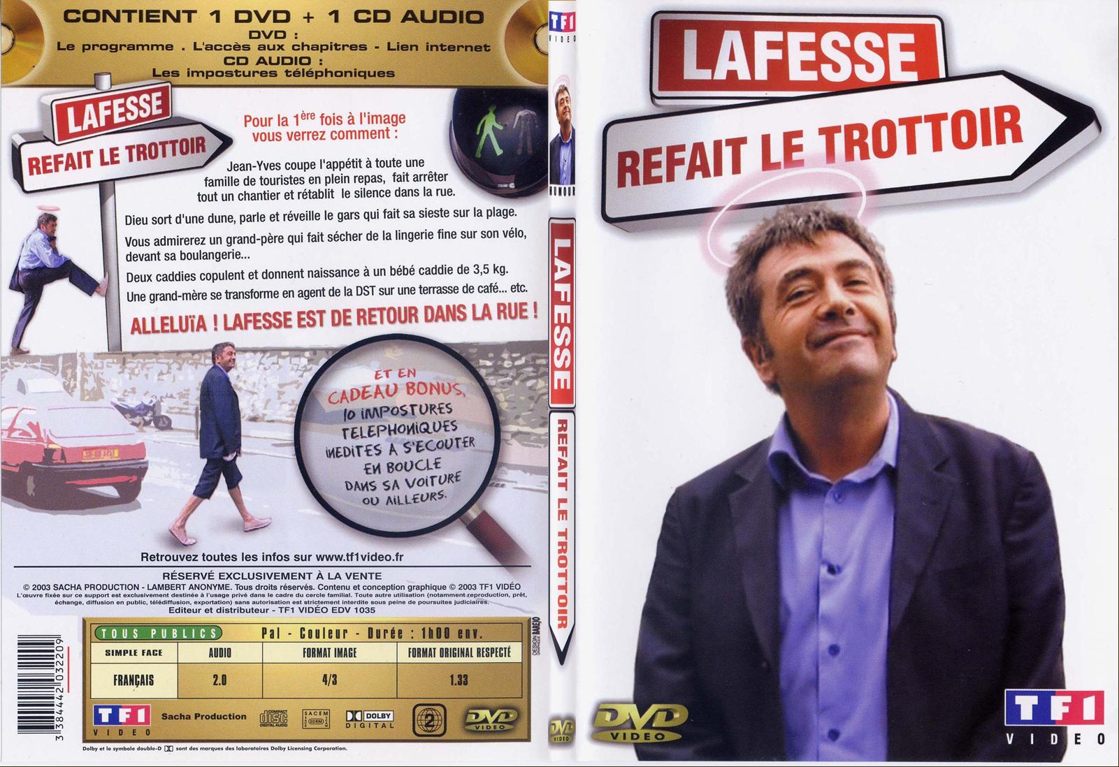 Jaquette DVD Lafesse refait le trottoir - SLIM