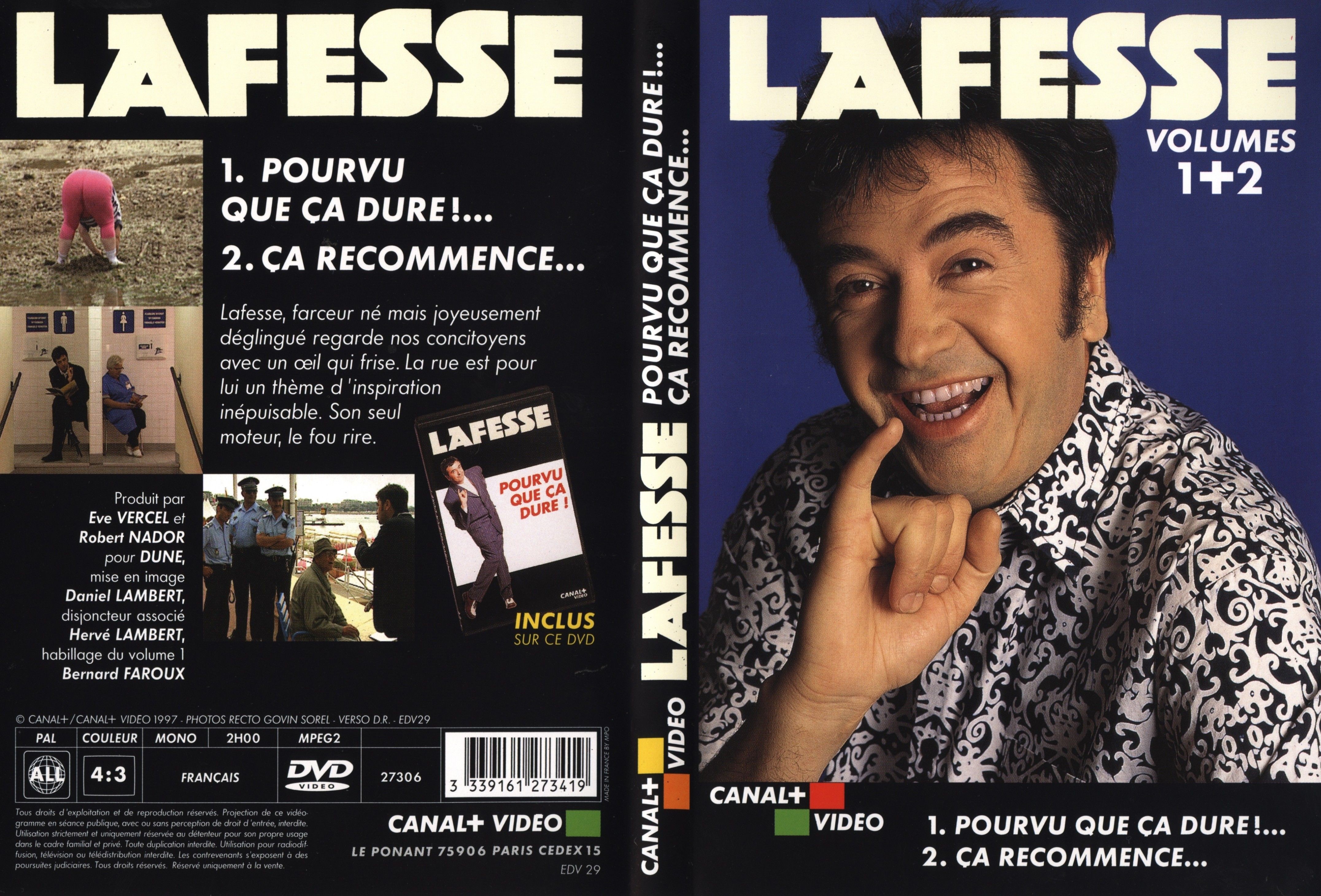 Jaquette DVD Lafesse vol 1+2